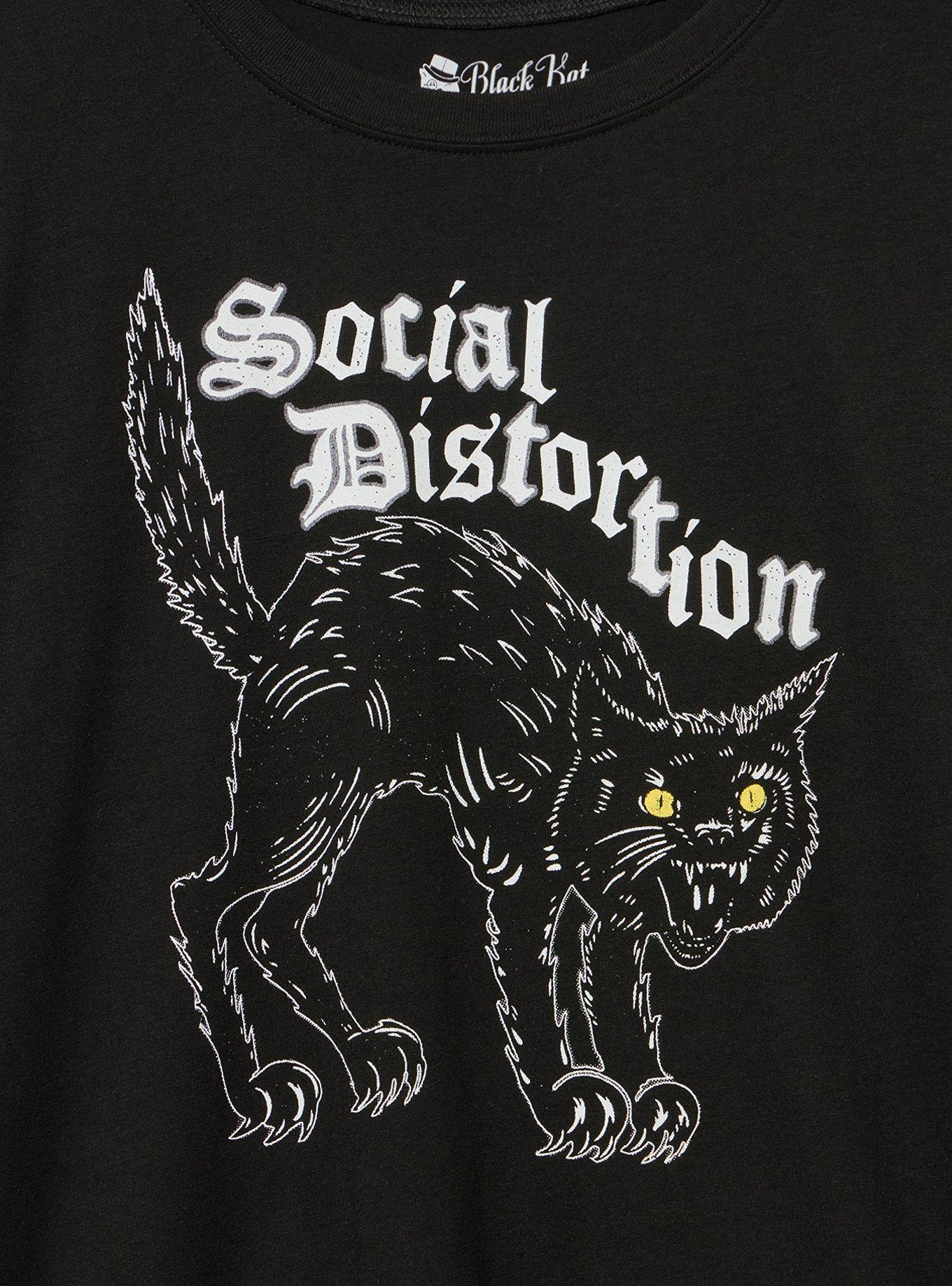 Social Distortion Classic Cotton Crew Tee, DEEP BLACK, alternate