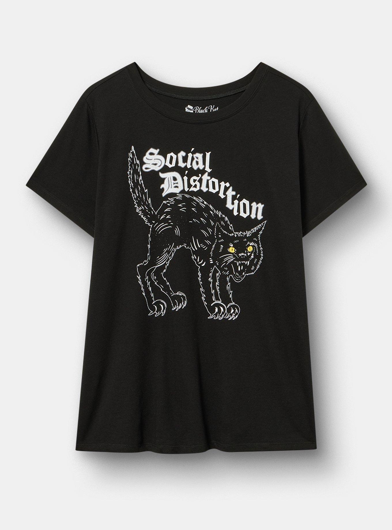 Social Distortion Classic Cotton Crew Tee, DEEP BLACK, hi-res