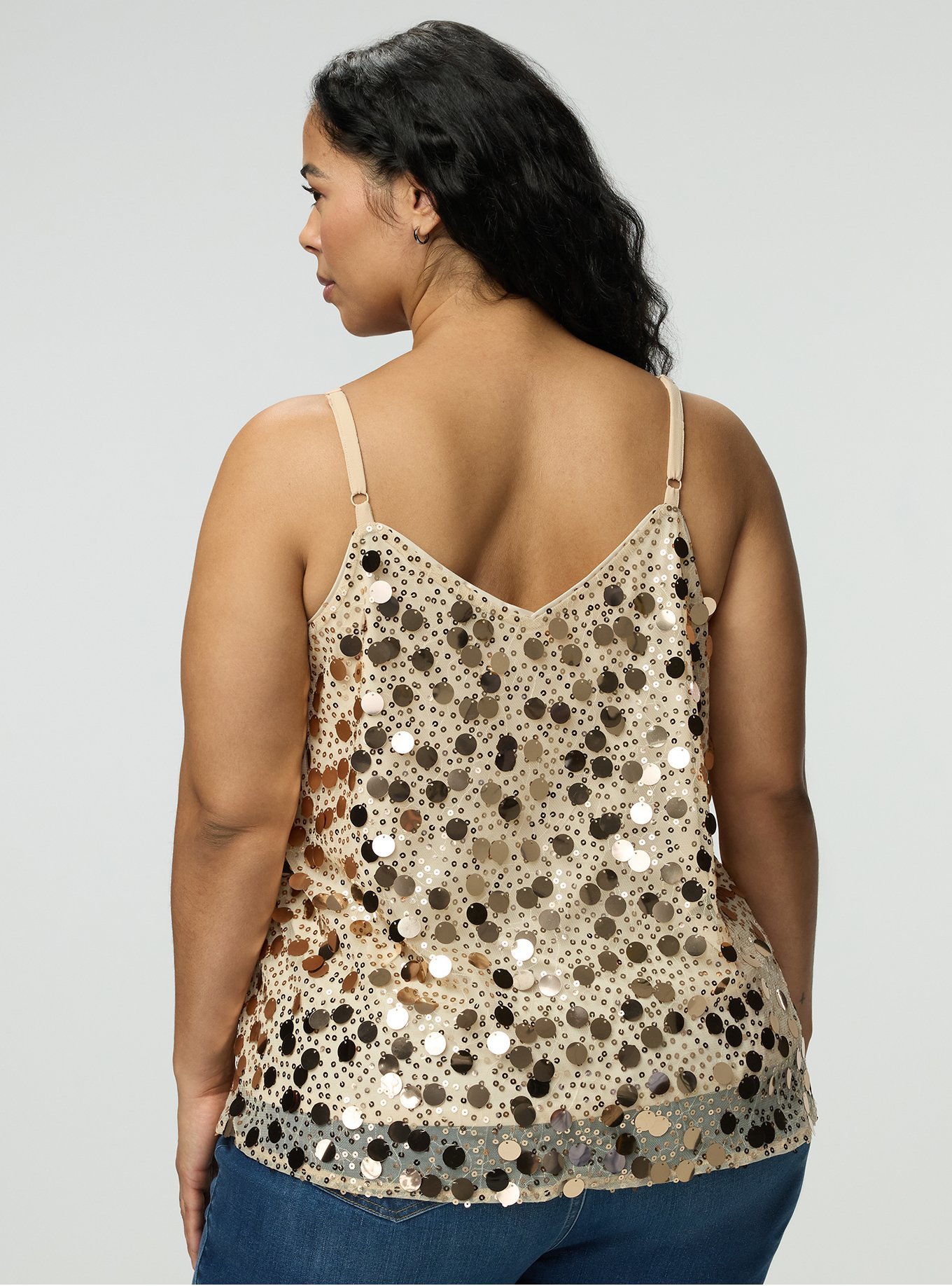 Sophie Sequin Swing Cami, CHAMPAGNE, alternate