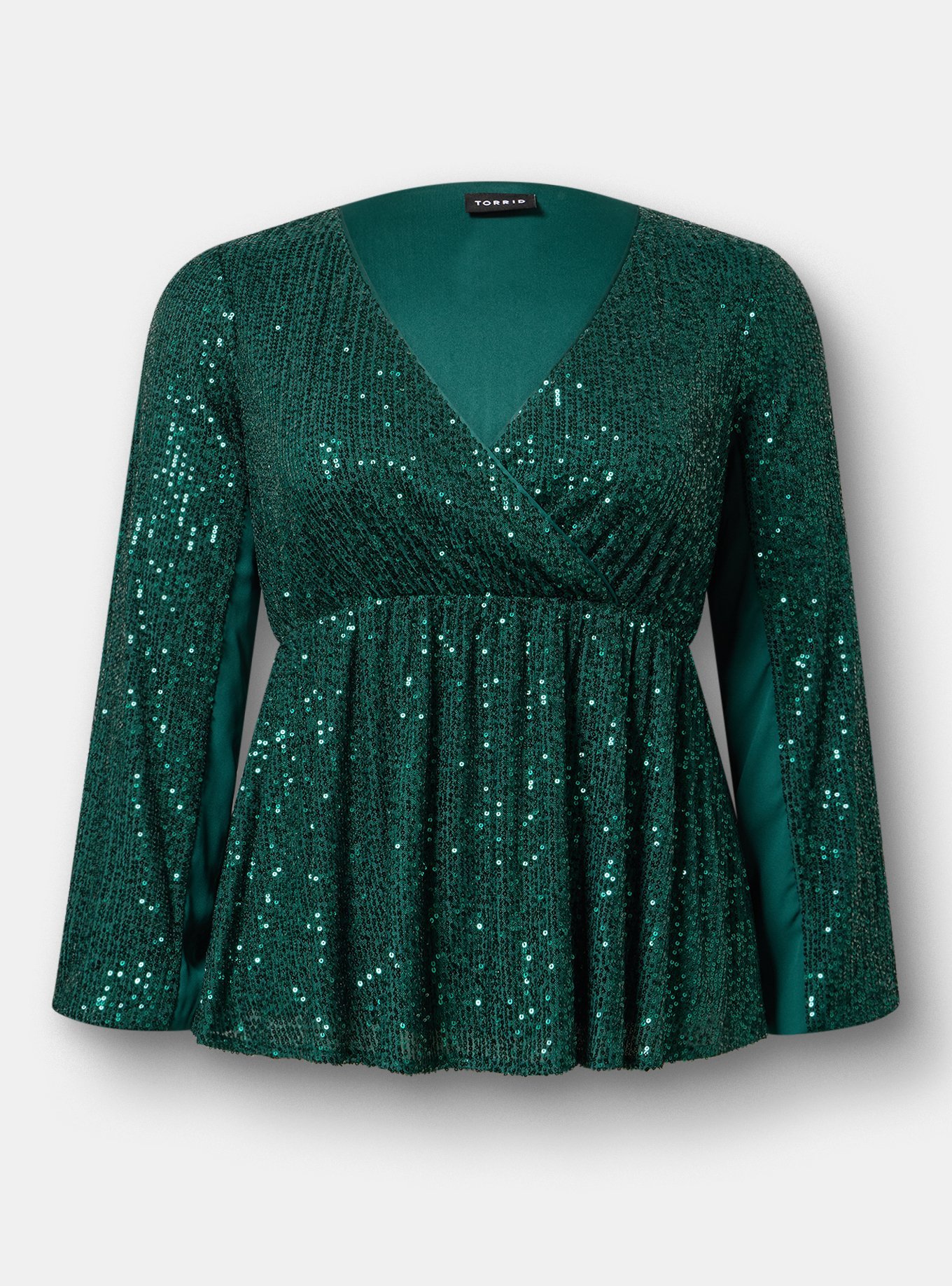 Long Sleeve Sequin Blouse, BOTANICAL GARDEN, hi-res