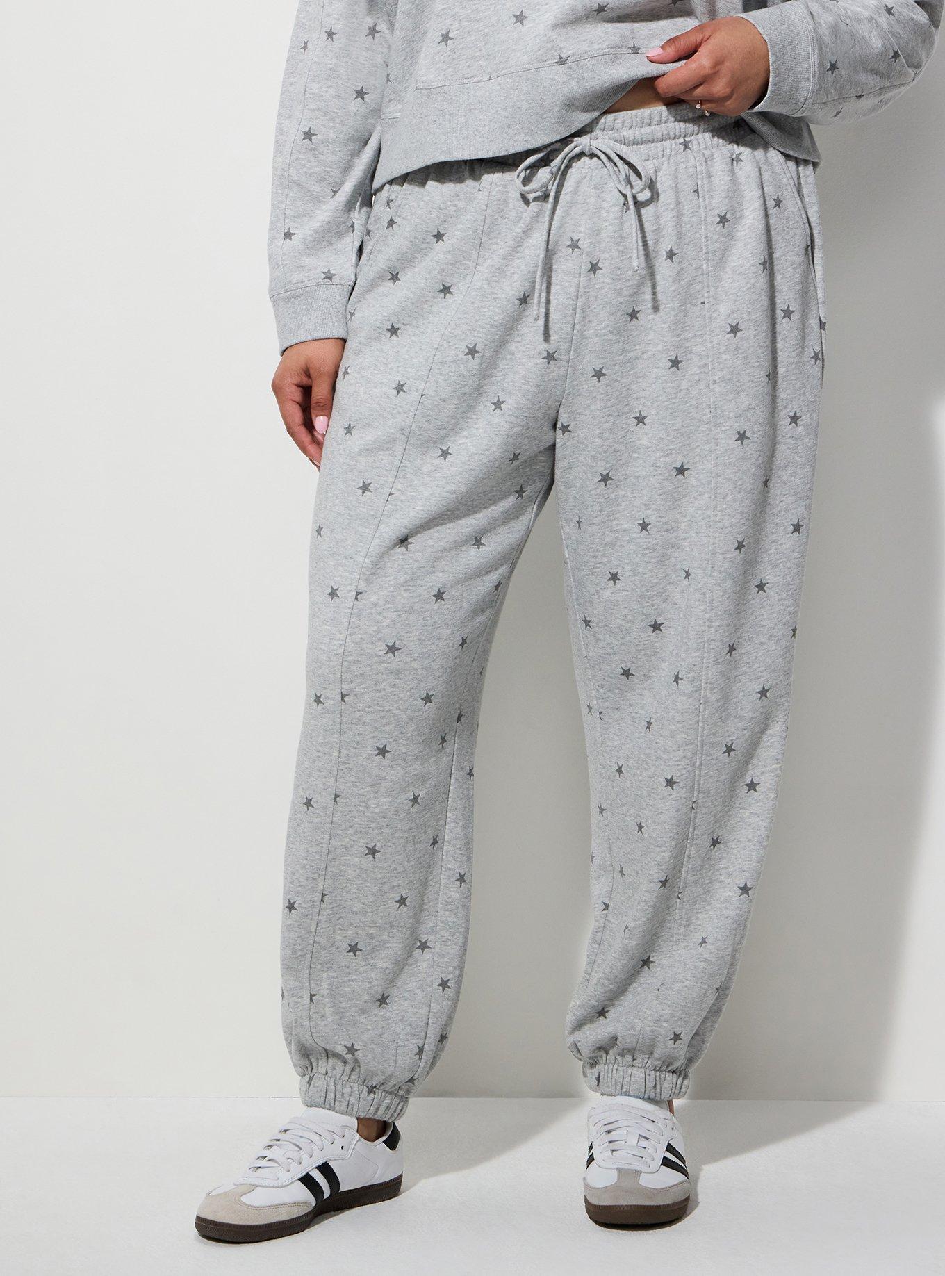Lovesick French Terry Jogger, LIVETTE STARS GREY, alternate