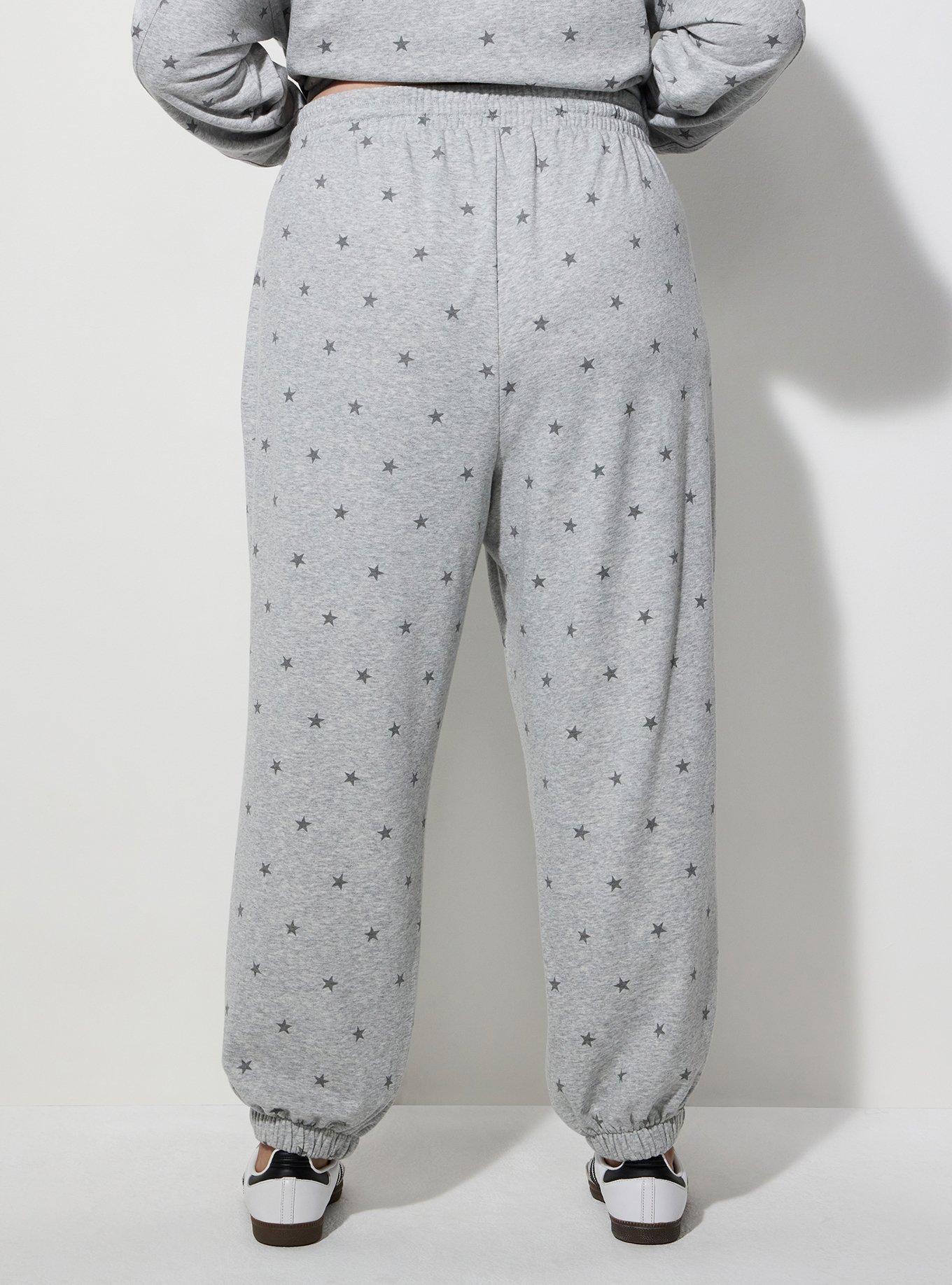 Lovesick French Terry Jogger, LIVETTE STARS GREY, alternate
