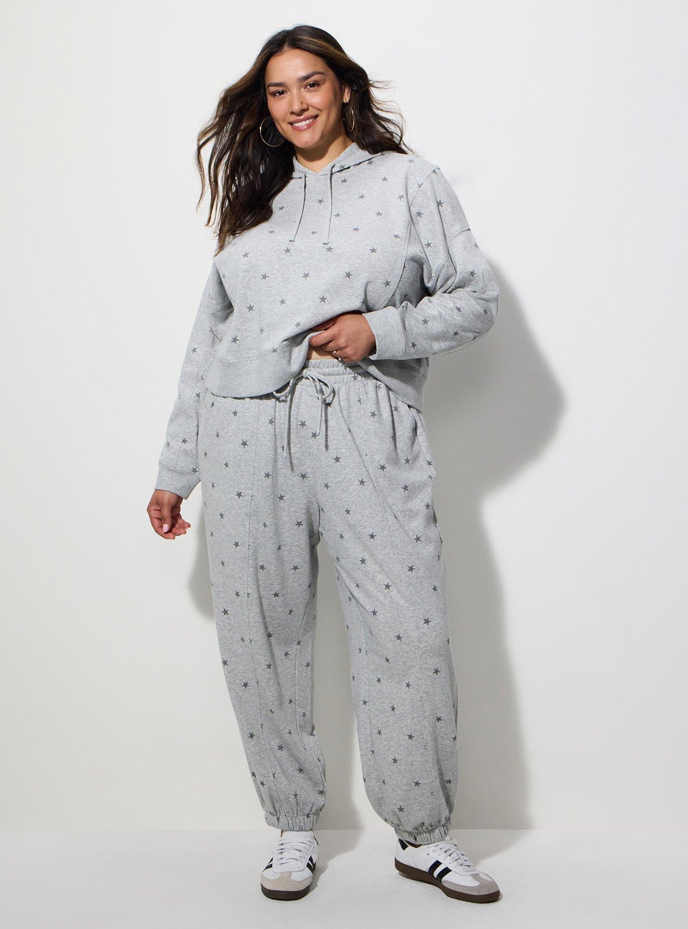 Lovesick French Terry Jogger, LIVETTE STARS GREY, hi-res