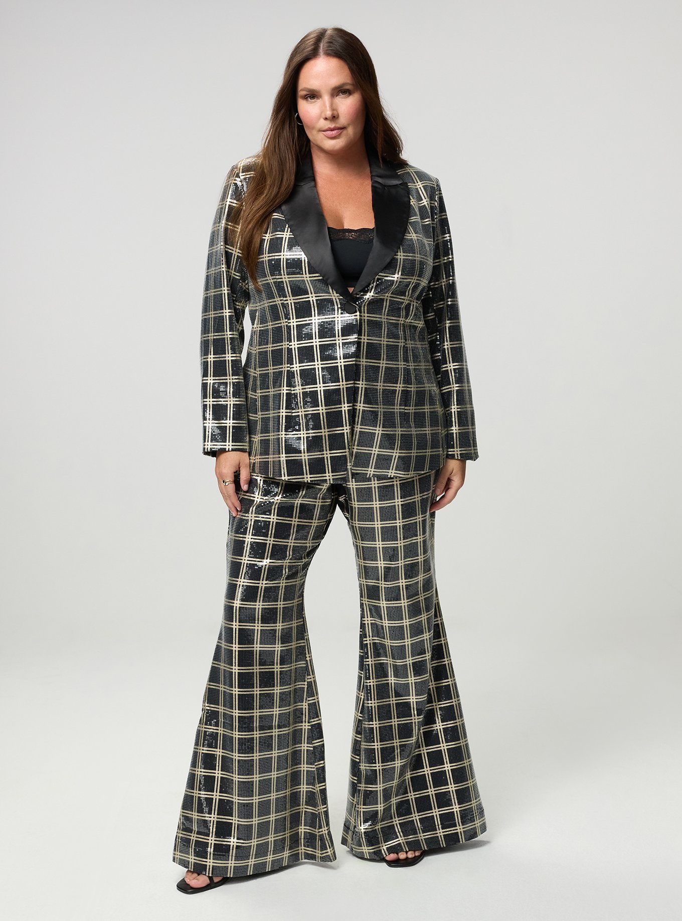 Studio Classic Suit Jacket, MODERN PLAID GOLD, alternate
