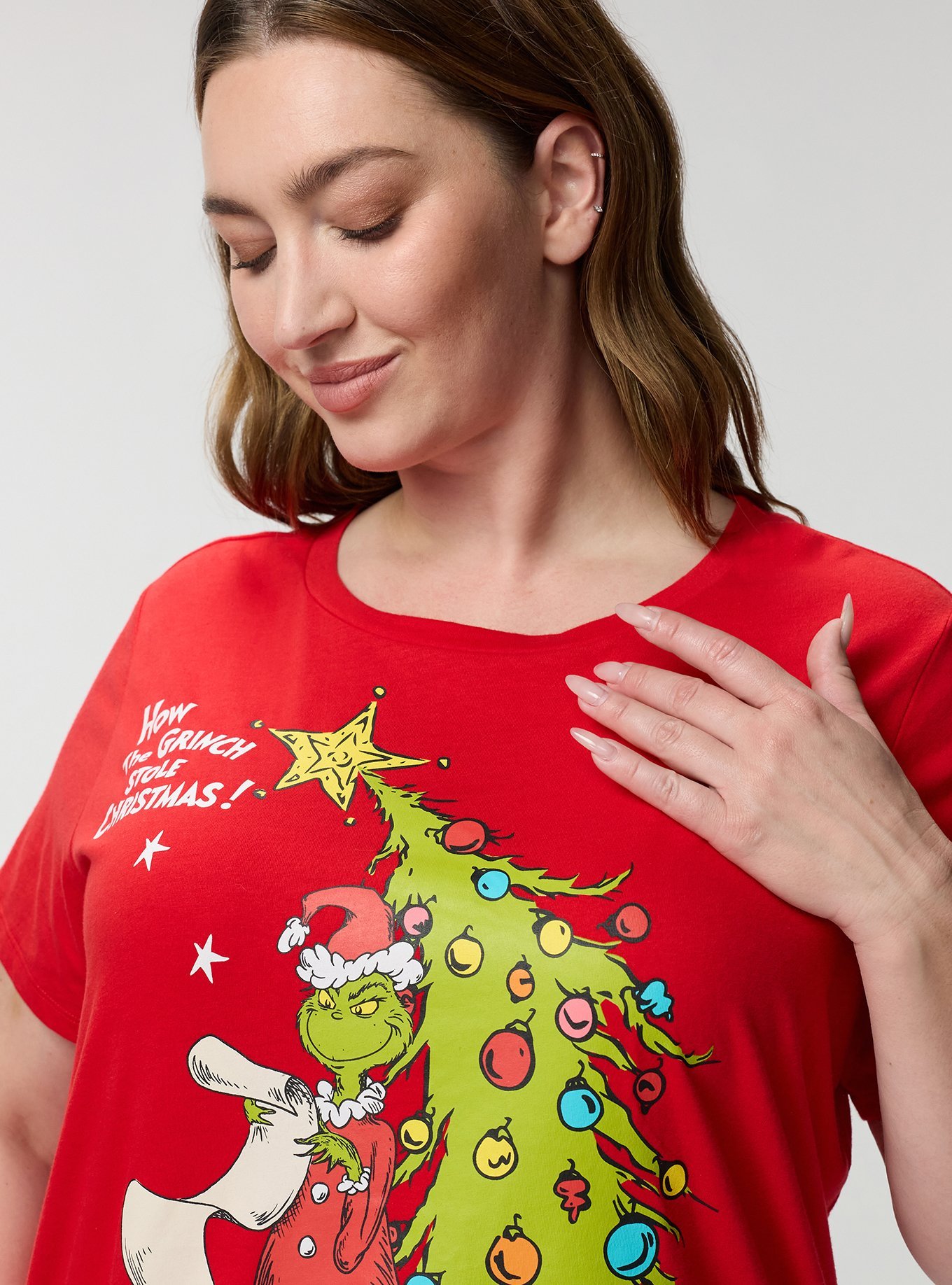 Grinch Lounge Tee, GRINCH LIST GOJI BERRY, alternate