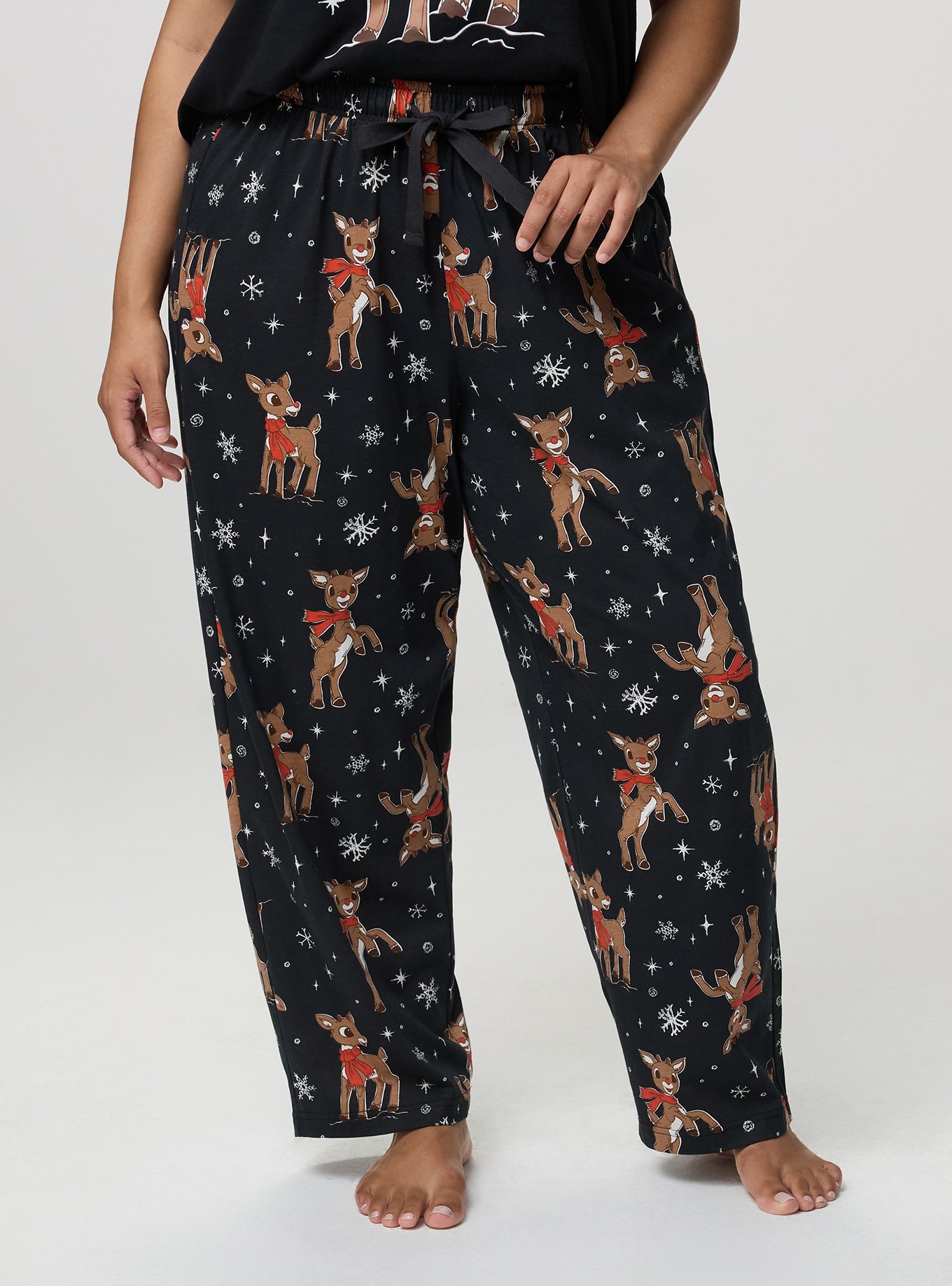 Rudolph Lounge Pant, RUDOLPH SNOWFLAKE JET BLACK, alternate