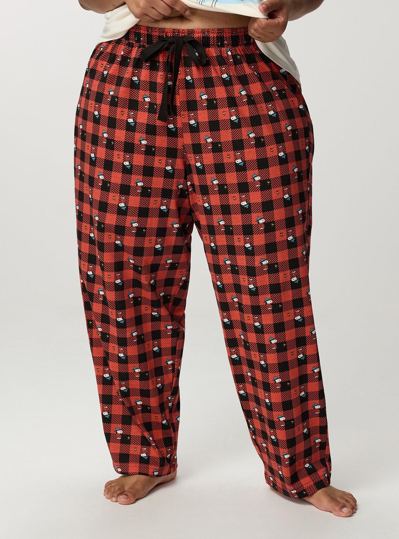 Peanuts Winter Lounge Pant, SNOOPY WOODSTOCK PLAID, alternate