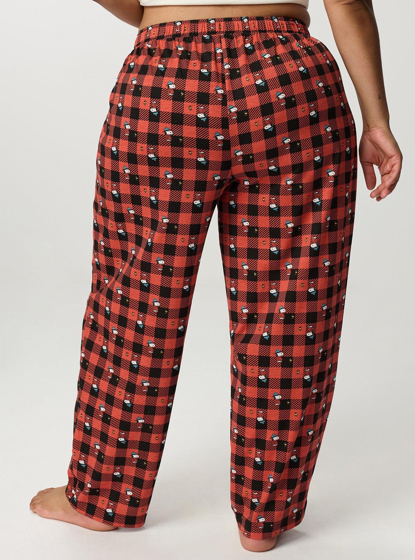 Peanuts Winter Lounge Pant, SNOOPY WOODSTOCK PLAID, alternate