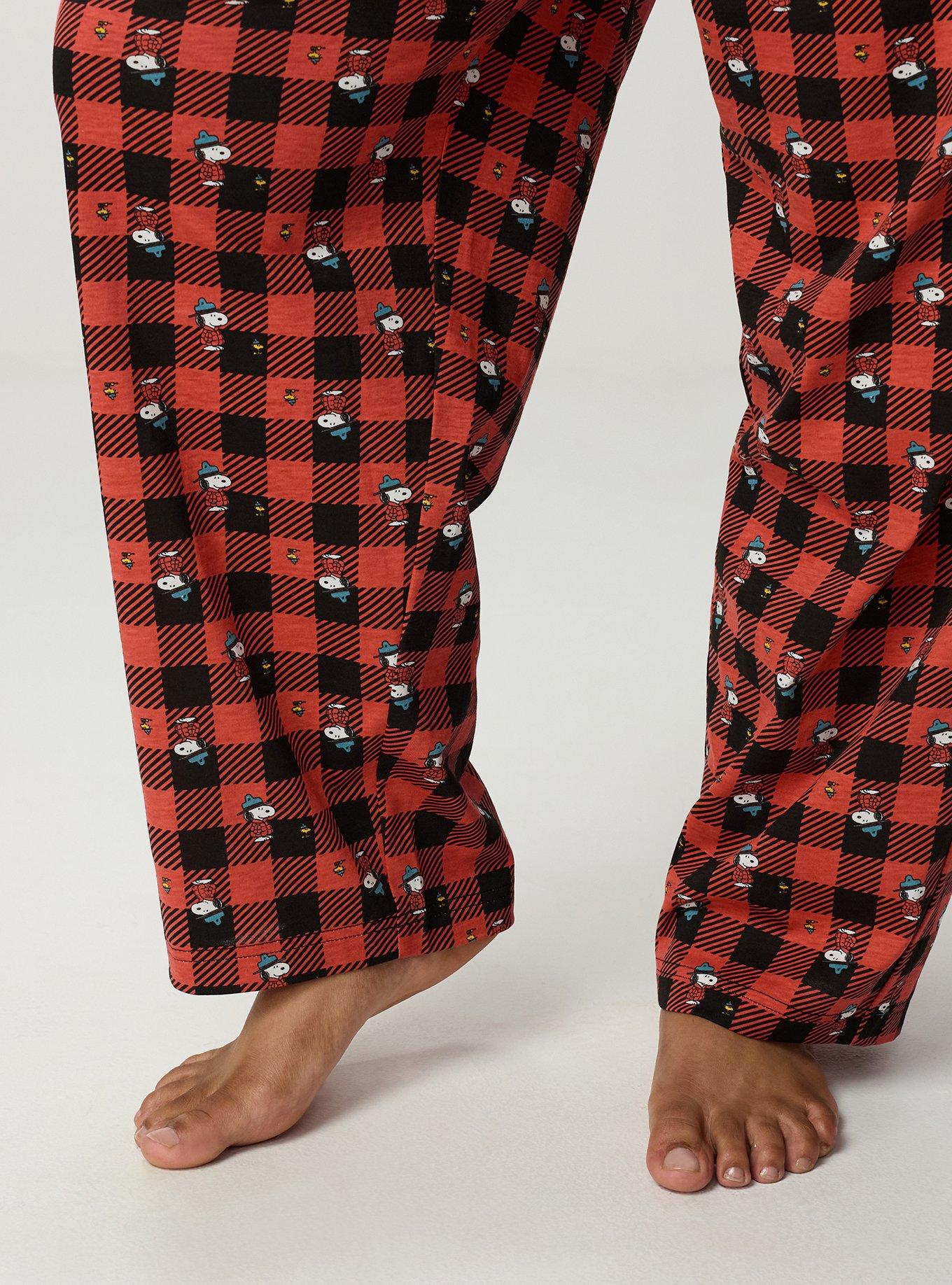 Peanuts Winter Lounge Pant, SNOOPY WOODSTOCK PLAID, alternate