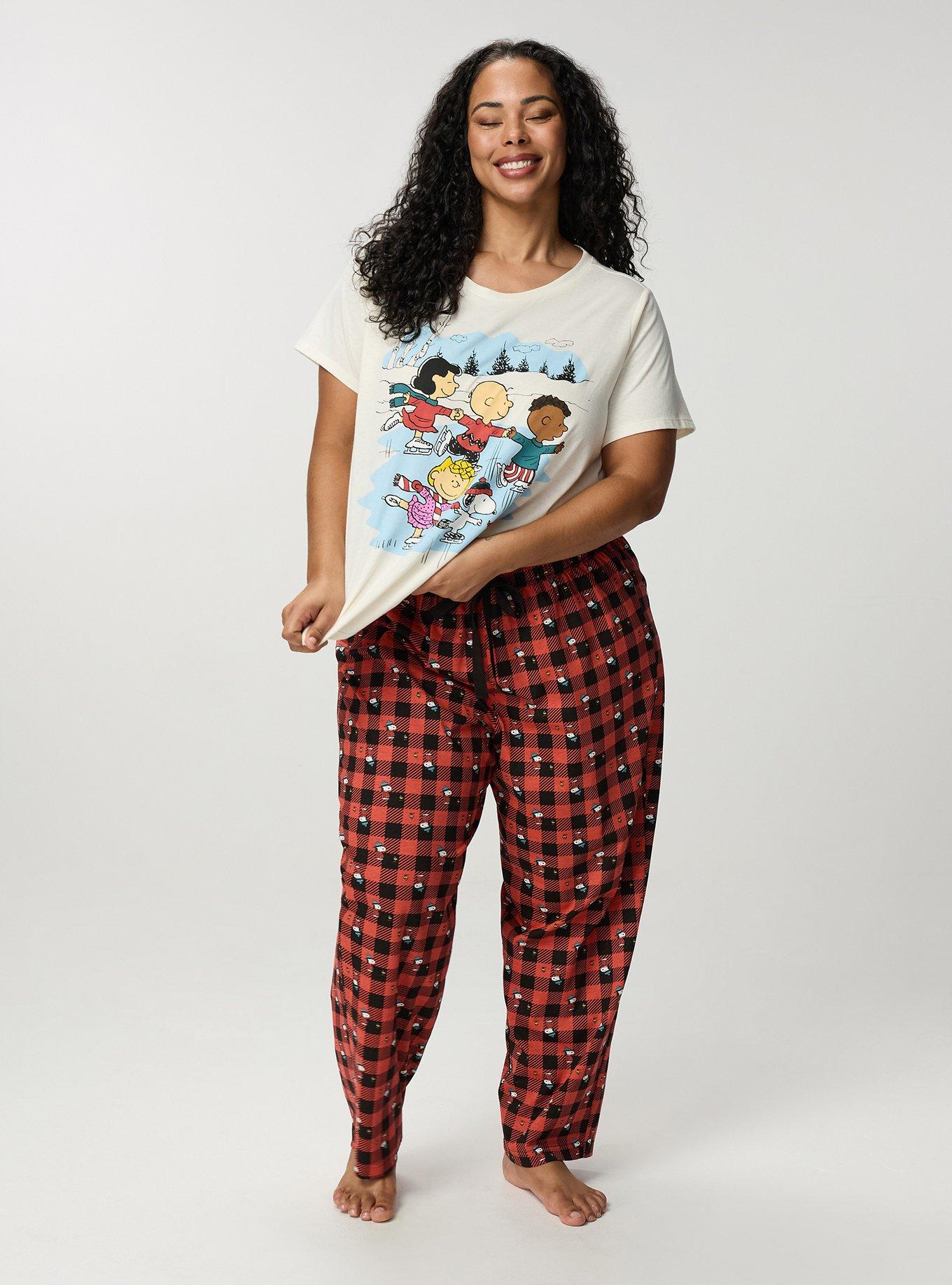 Peanuts Winter Lounge Pant, SNOOPY WOODSTOCK PLAID, alternate