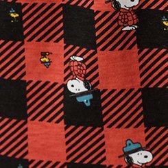Peanuts Winter Lounge Pant, SNOOPY WOODSTOCK PLAID, swatch