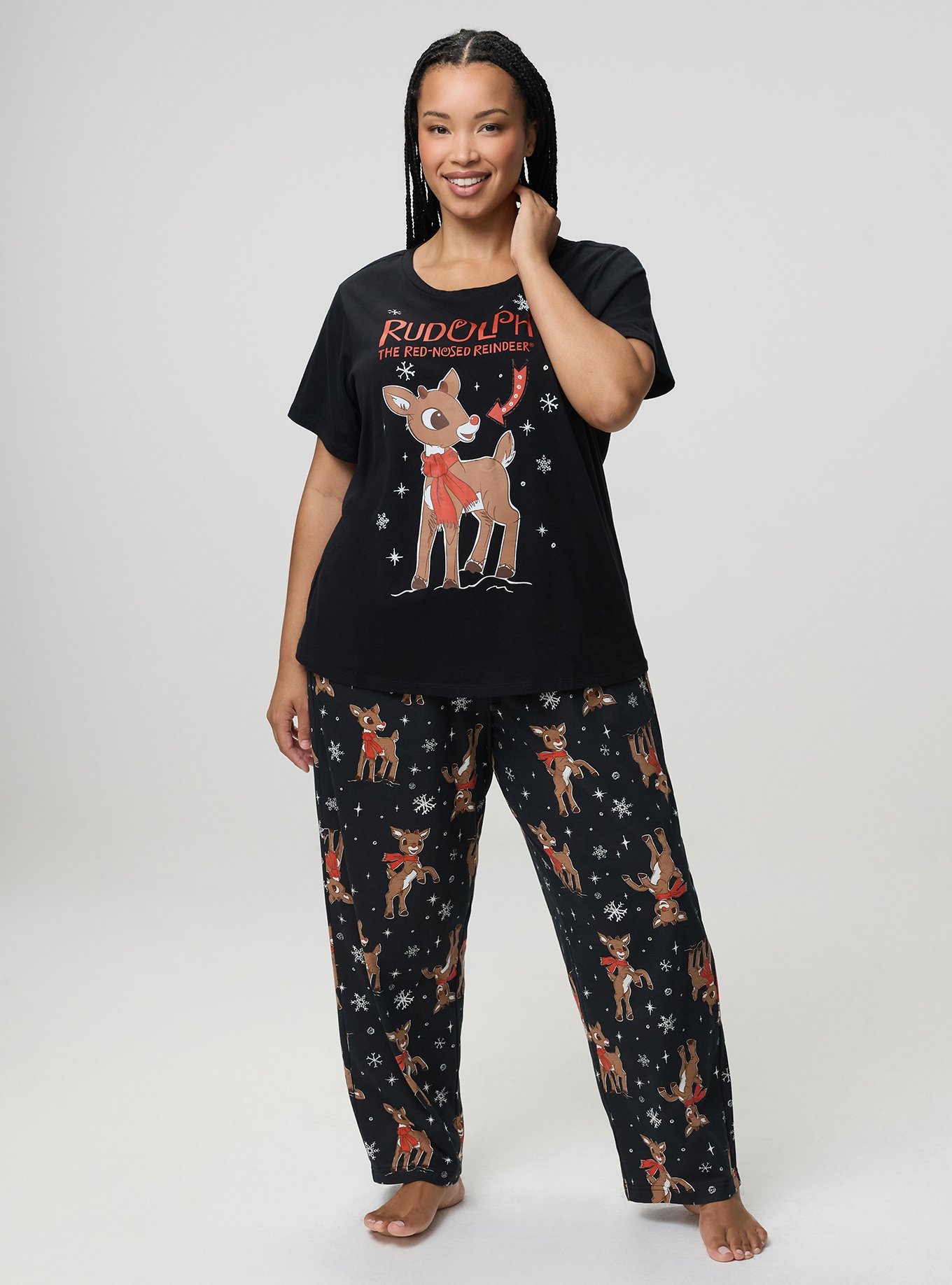 Rudolph Lounge Tee, RUDOLPH RED NOSE ARROW JET BLACK, alternate
