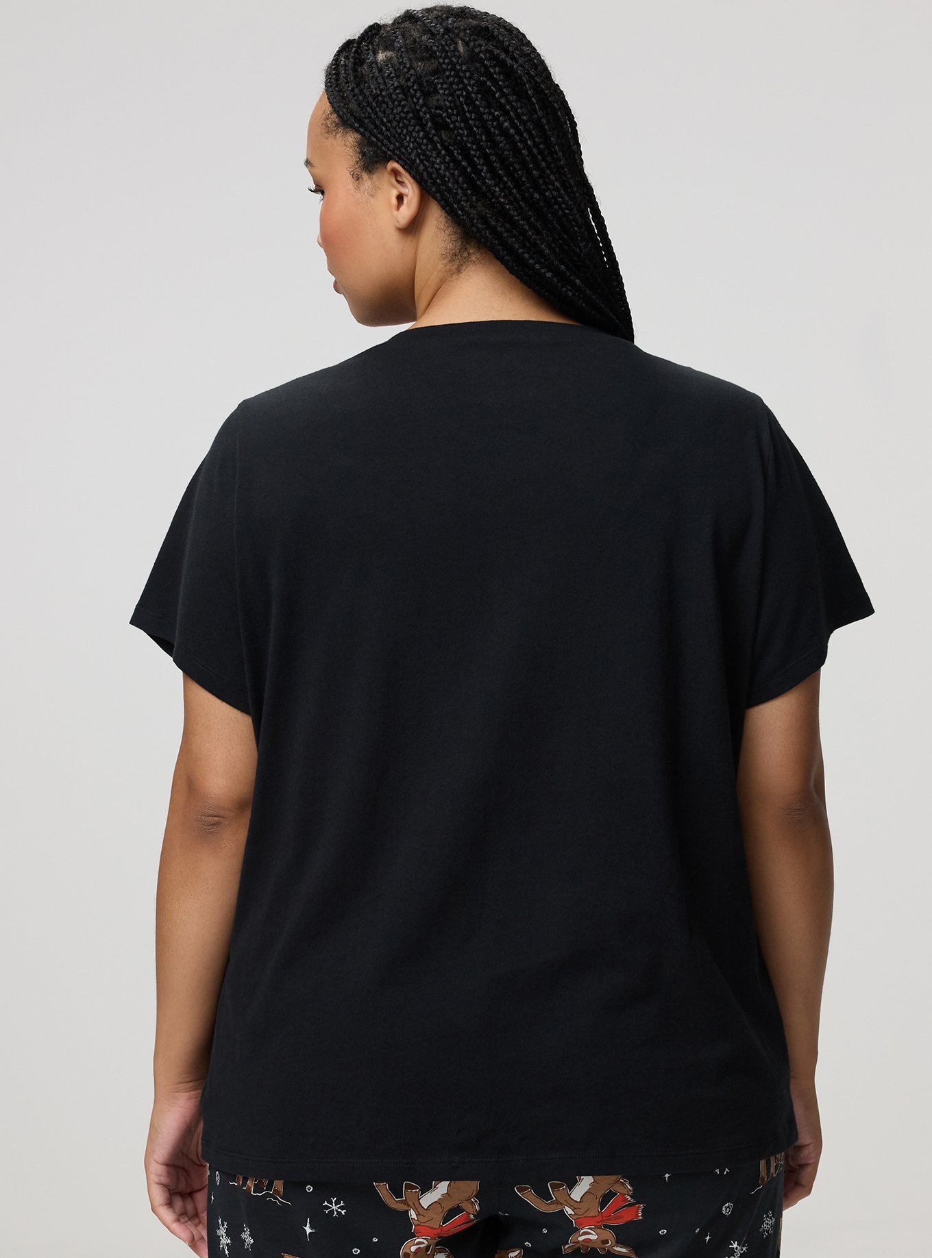 Rudolph Lounge Tee, RUDOLPH RED NOSE ARROW JET BLACK, alternate