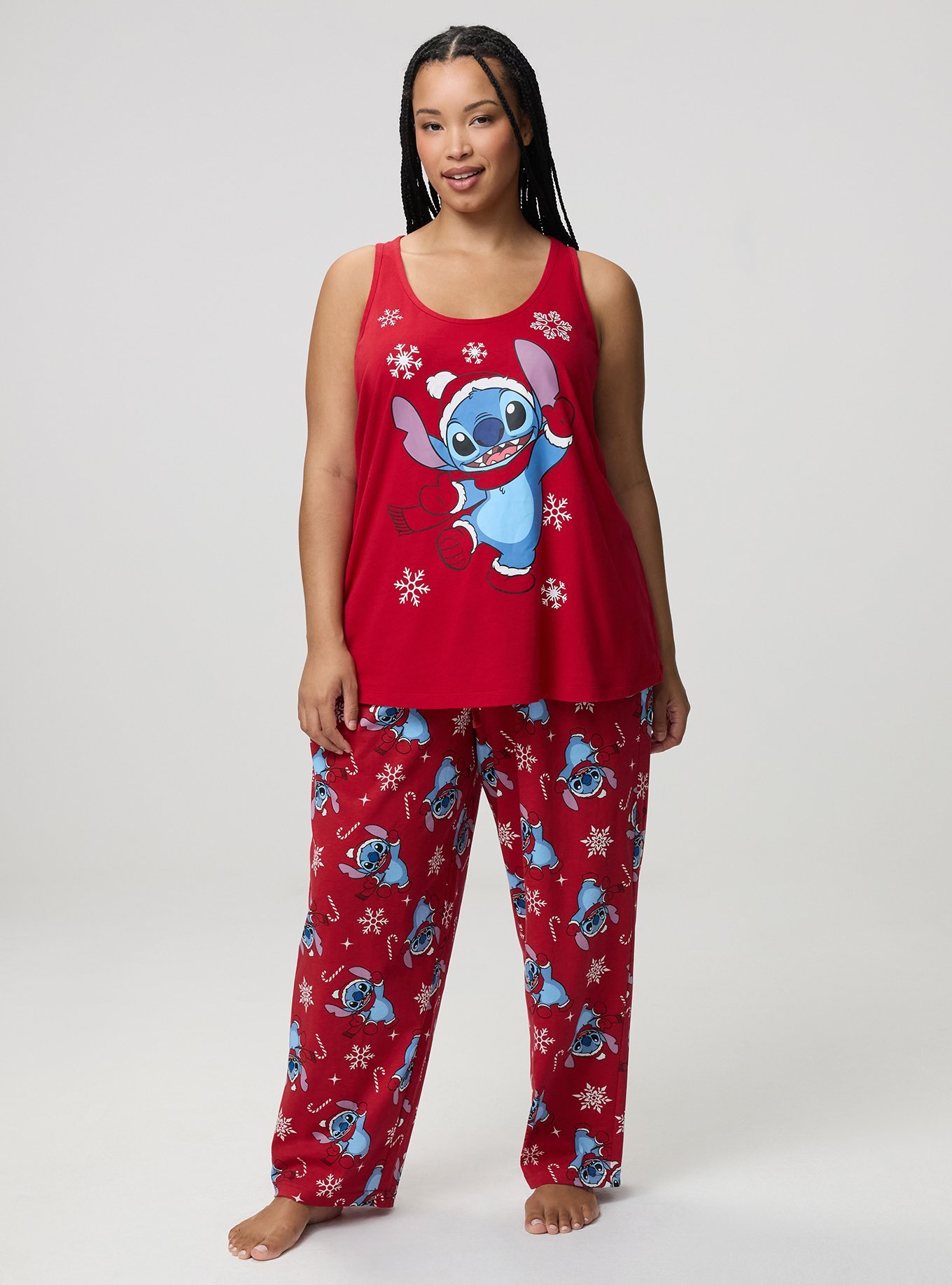 Stitch Lounge Tank, MERRY STITCHMAS SANTA JESTER RED, alternate