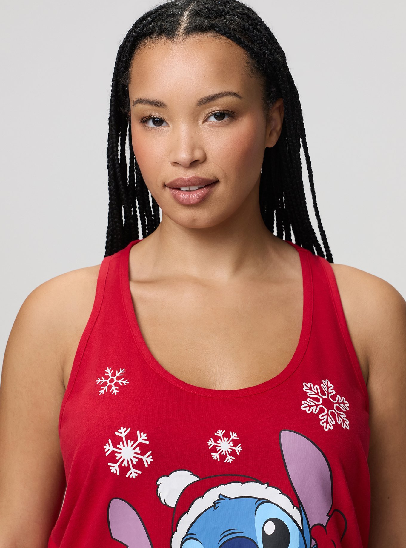 Stitch Lounge Tank, MERRY STITCHMAS SANTA JESTER RED, alternate