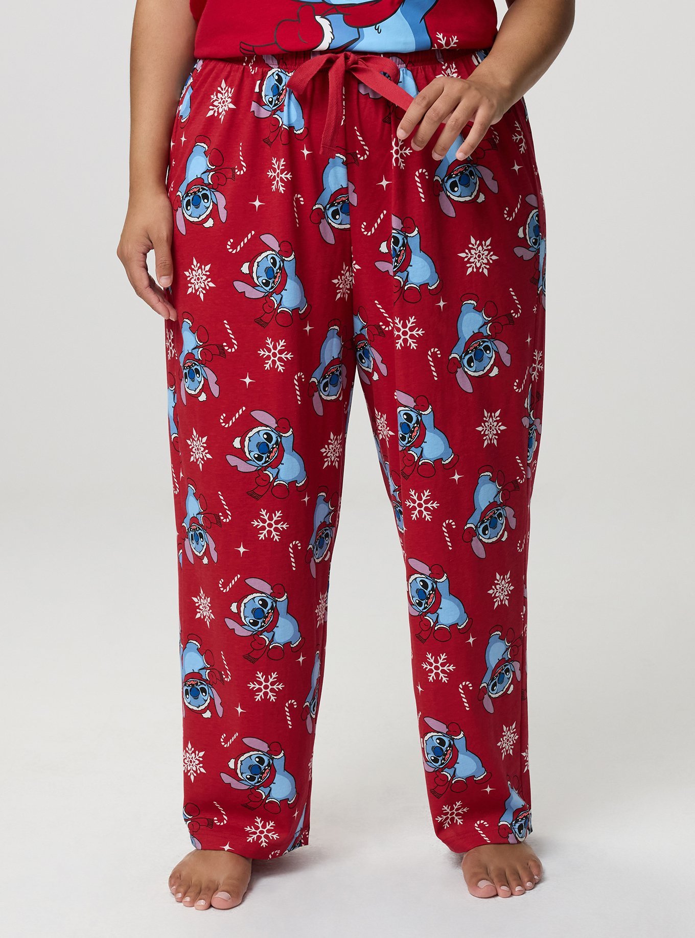 Stitch Lounge Pant, STITCH SANTA JESTER RED, alternate