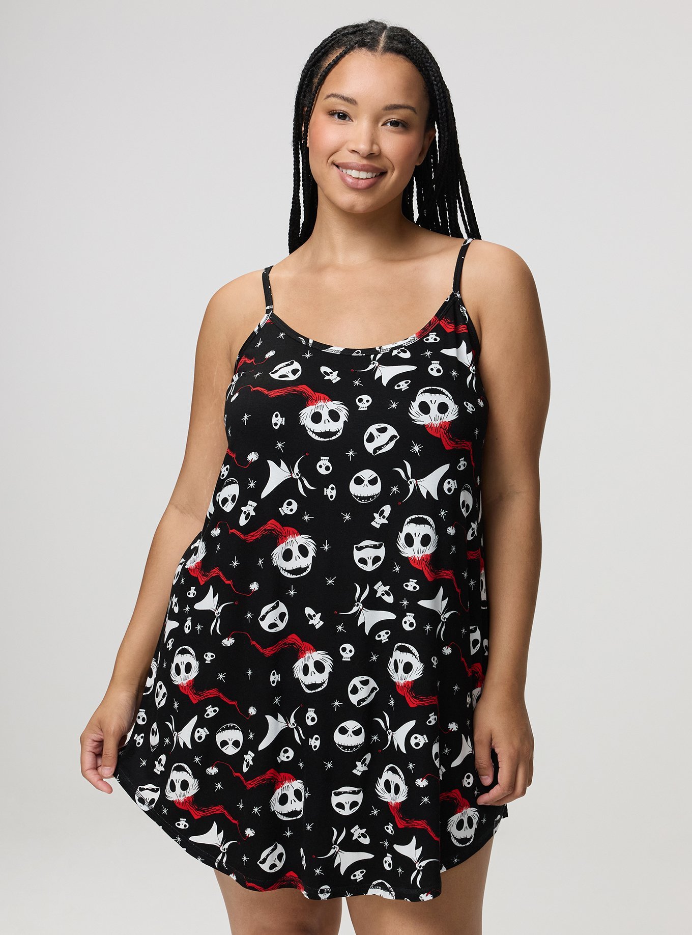 Jack Skellington Lounge Gown, CHRISTMAS JACK JET BLACK, alternate