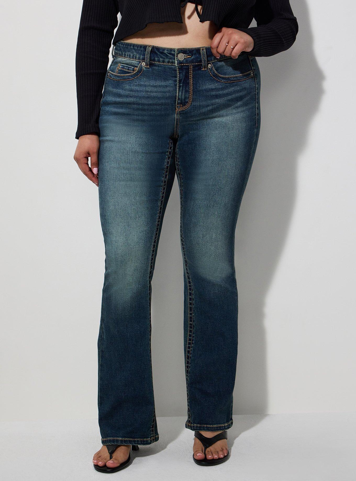 Plus Size LoveSick Low-Rise Y2K Boot Jean with Sequins, SHOOK, alternate