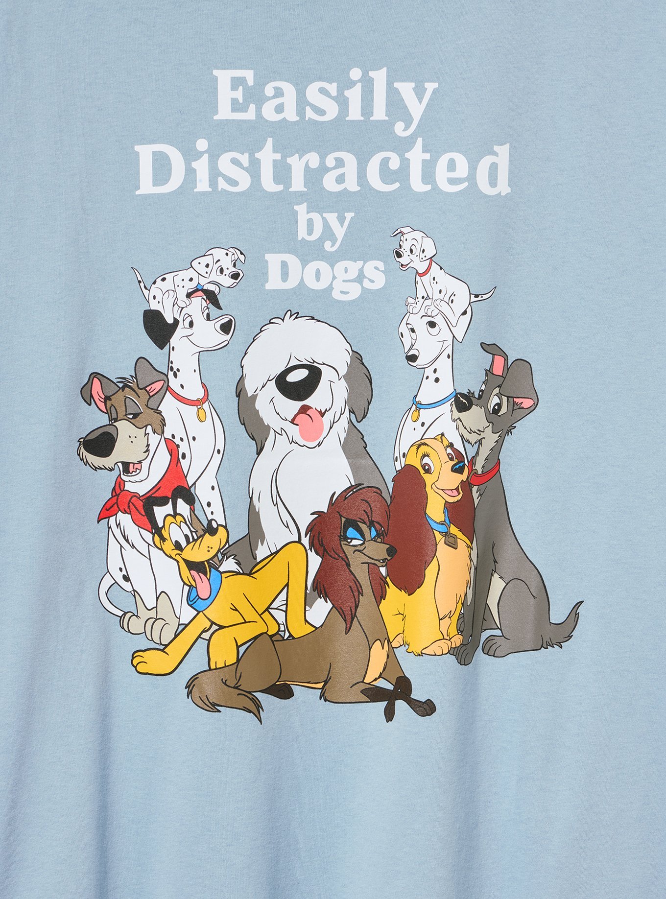 Disney Dogs Classic Cotton Crew Tee, BLUE, alternate