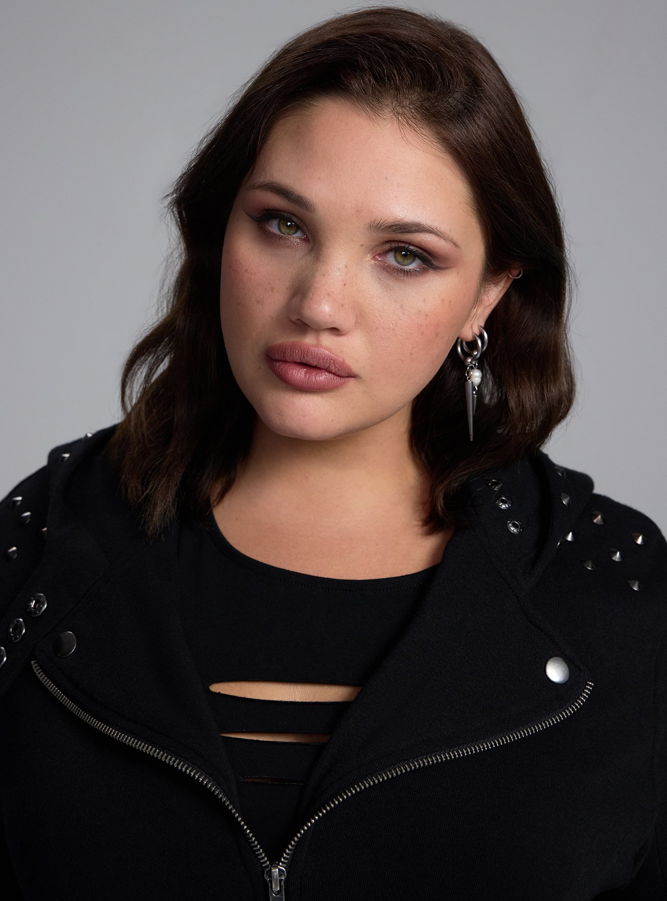Nightfall Studded Moto Jacket, DEEP BLACK, alternate