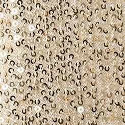 Sequin Hanky Hem Cowl Neck Cami, CHAMPAGNE, swatch