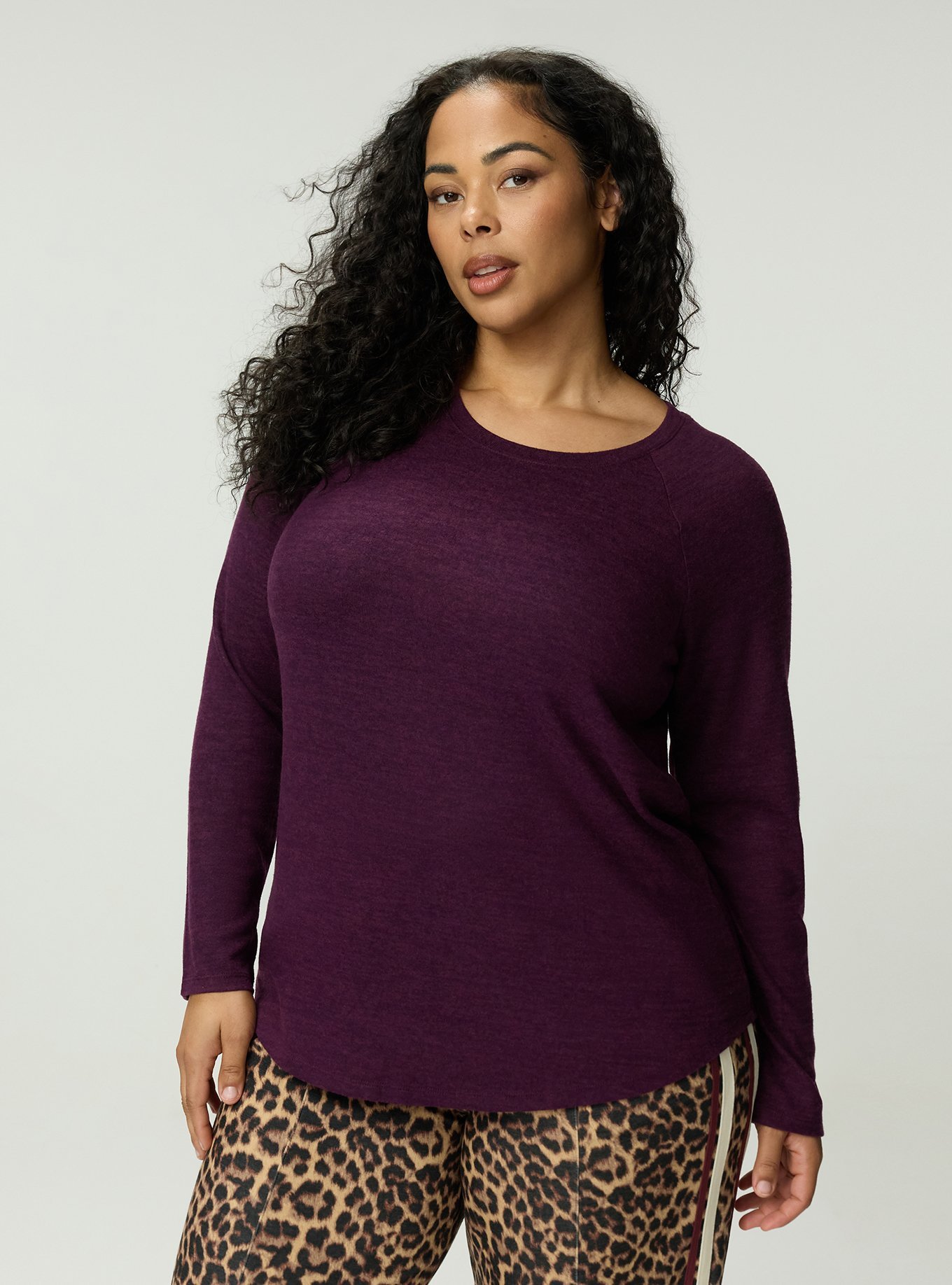 Super Soft Plush Raglan Tee, WINTER BLOOM, hi-res