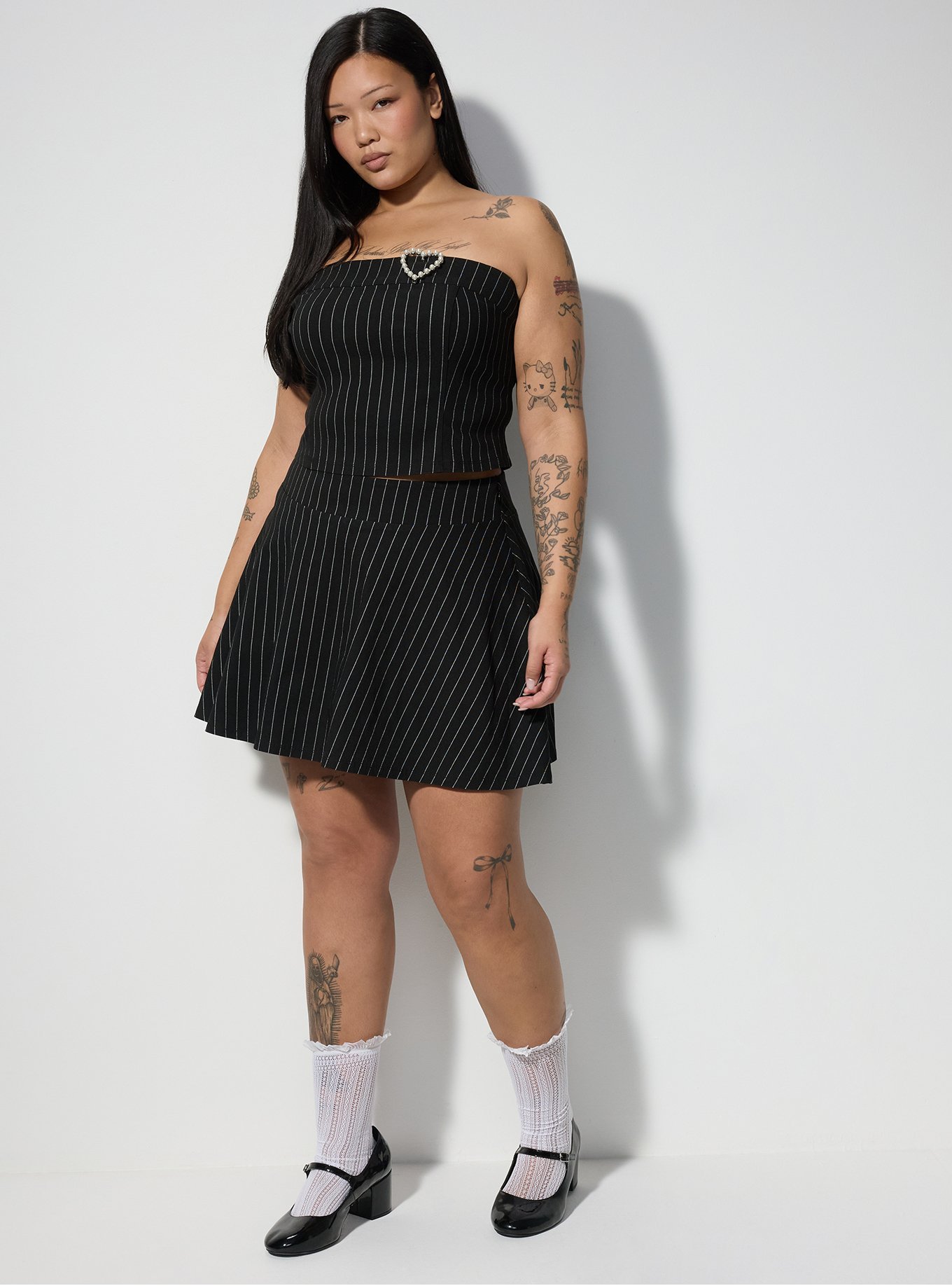 Plus Size - LoveSick Pearl Heart Tube Top - Torrid