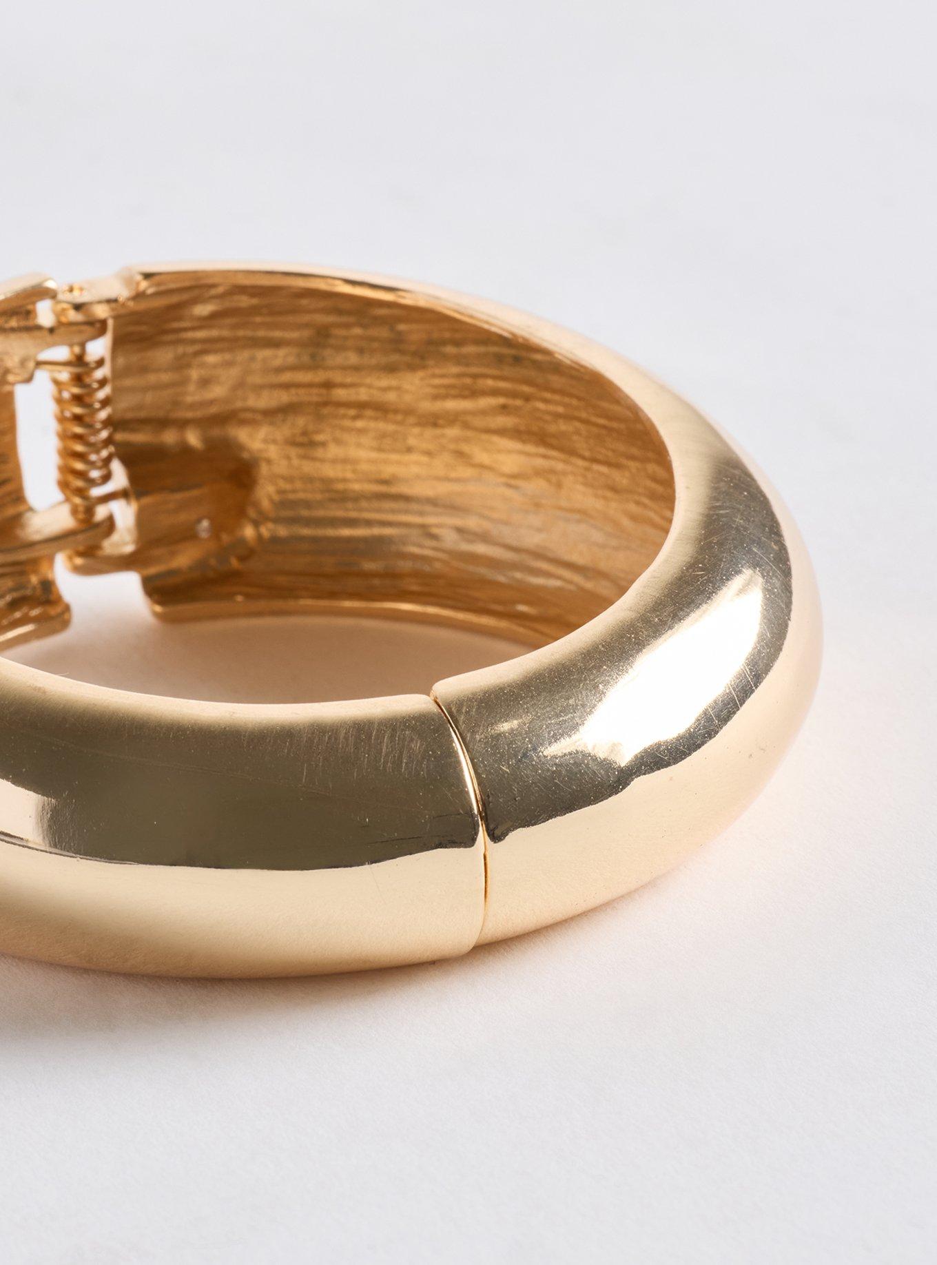 Hinge Bangle, GOLD, alternate