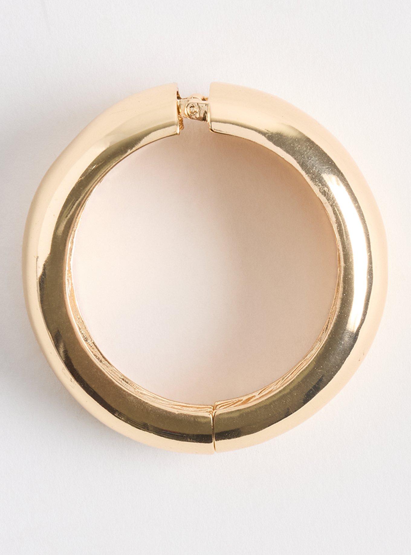 Hinge Bangle, GOLD, hi-res
