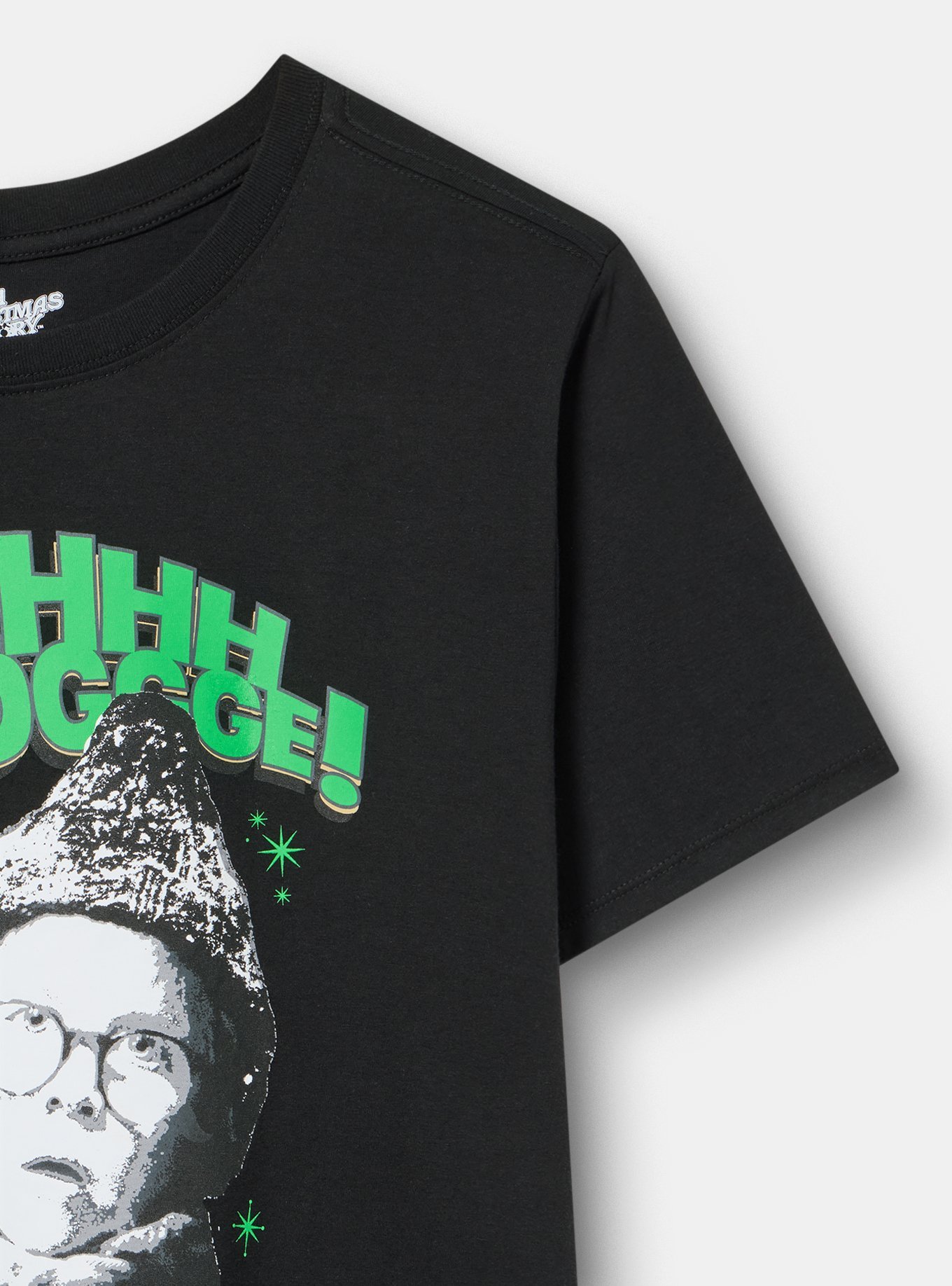 A Christmas Story Classic Cotton Crew Tee, DEEP BLACK, alternate