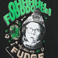 A Christmas Story Classic Cotton Crew Tee, DEEP BLACK, swatch