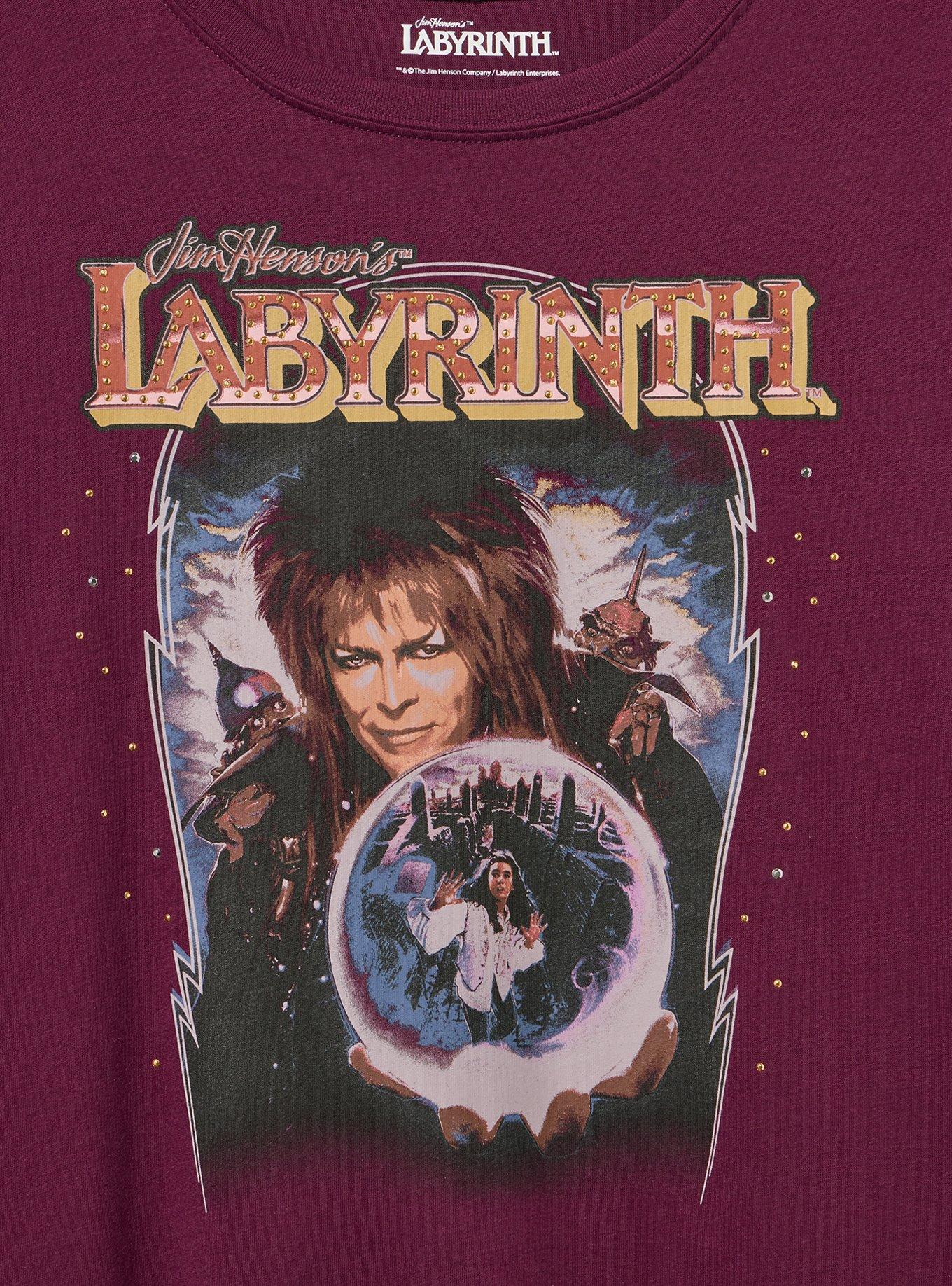Labyrinth Classic Cotton Crew Tee, POTENT PURPLE, alternate