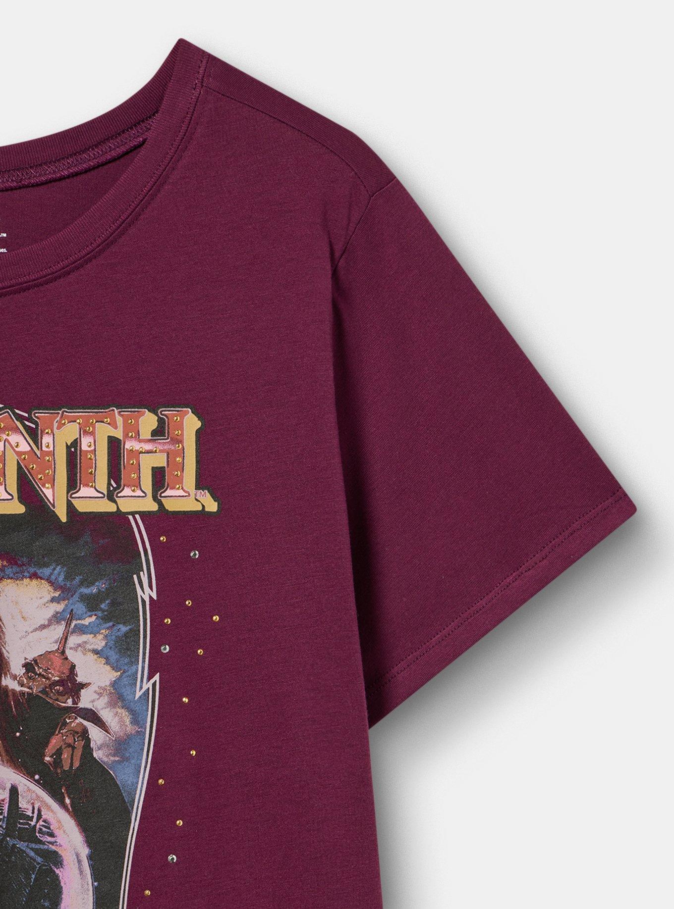 Labyrinth Classic Cotton Crew Tee, POTENT PURPLE, alternate