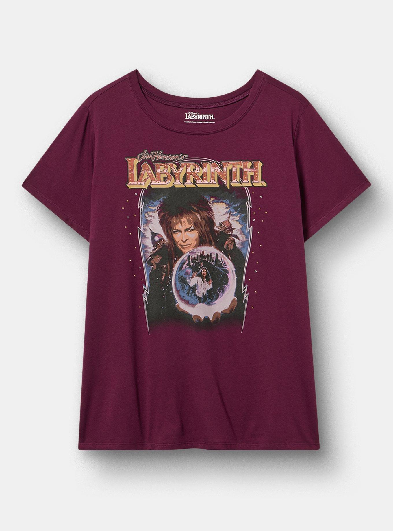 Labyrinth Classic Cotton Crew Tee, POTENT PURPLE, hi-res