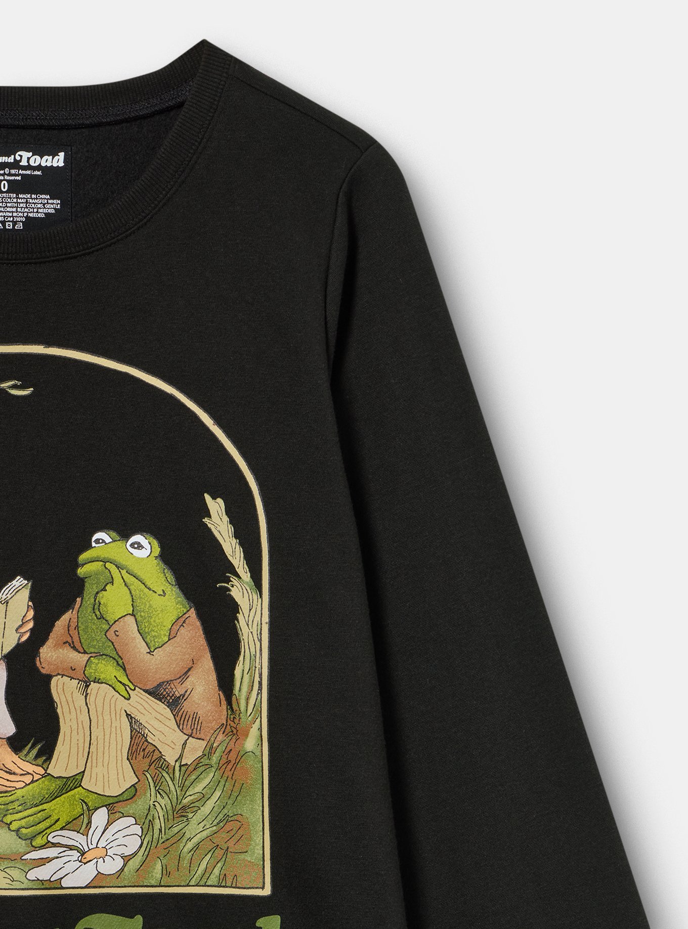 Frog & Toad Fleece Sweatshirt, DEEP BLACK, alternate