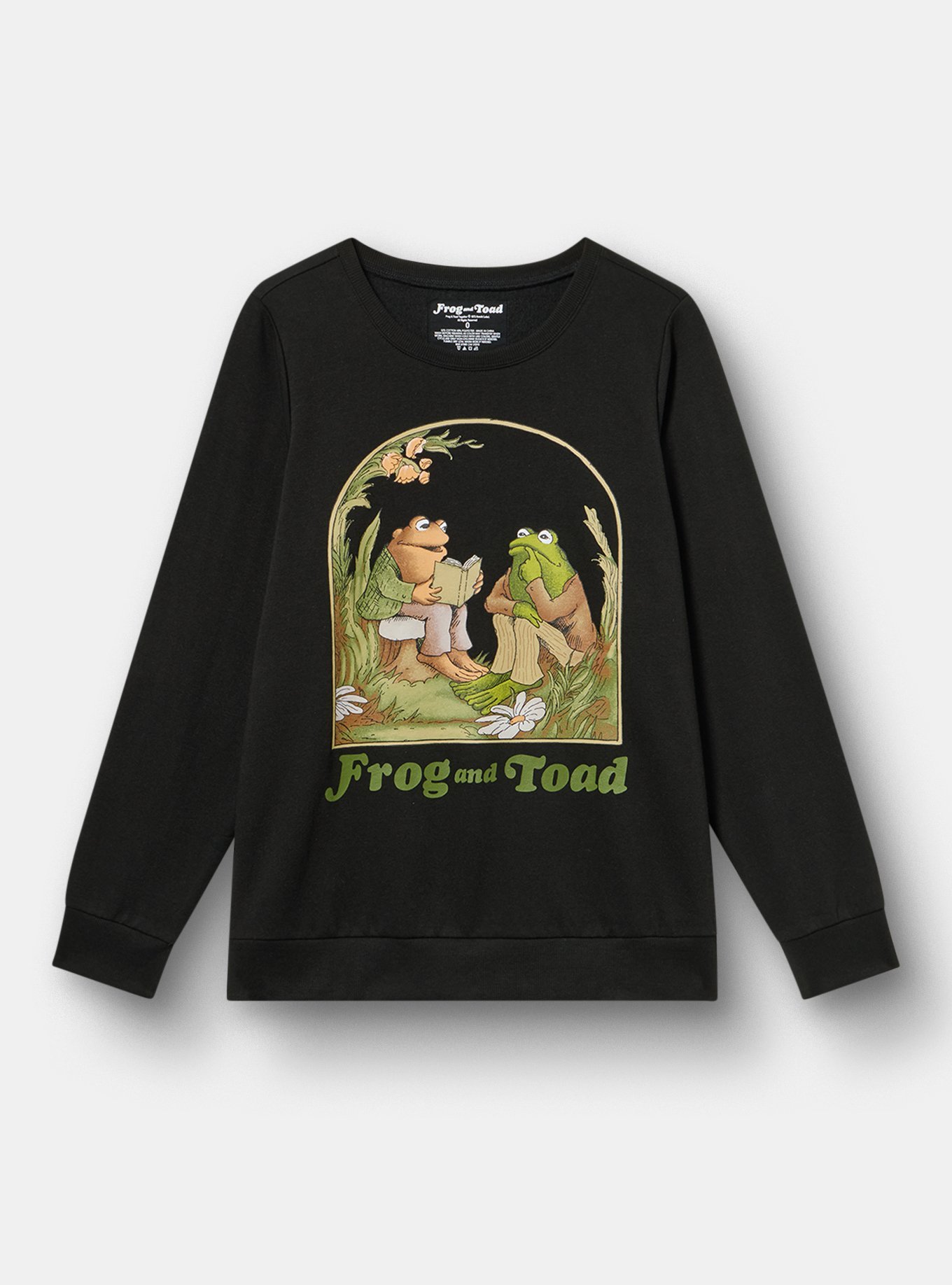 Frog & Toad Fleece Sweatshirt, DEEP BLACK, hi-res