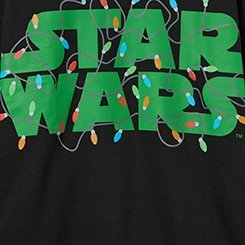 Star Wars Christmas Fleece Sweatshirt, DEEP BLACK, swatch