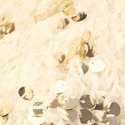 Plus Size Festi Faux Fur & Sequin Bolero, IVORY, swatch