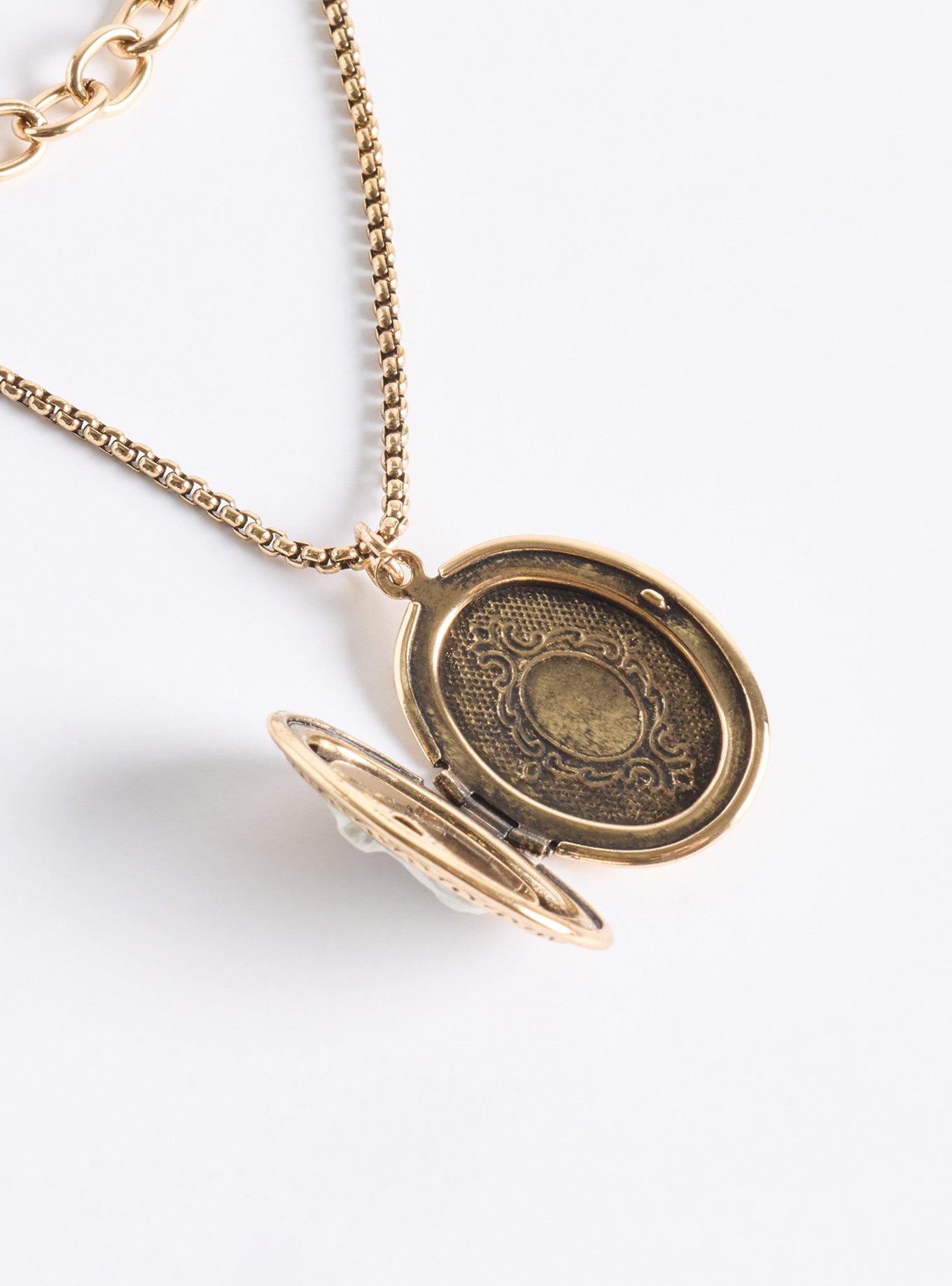 Cat Locket Necklace, , alternate