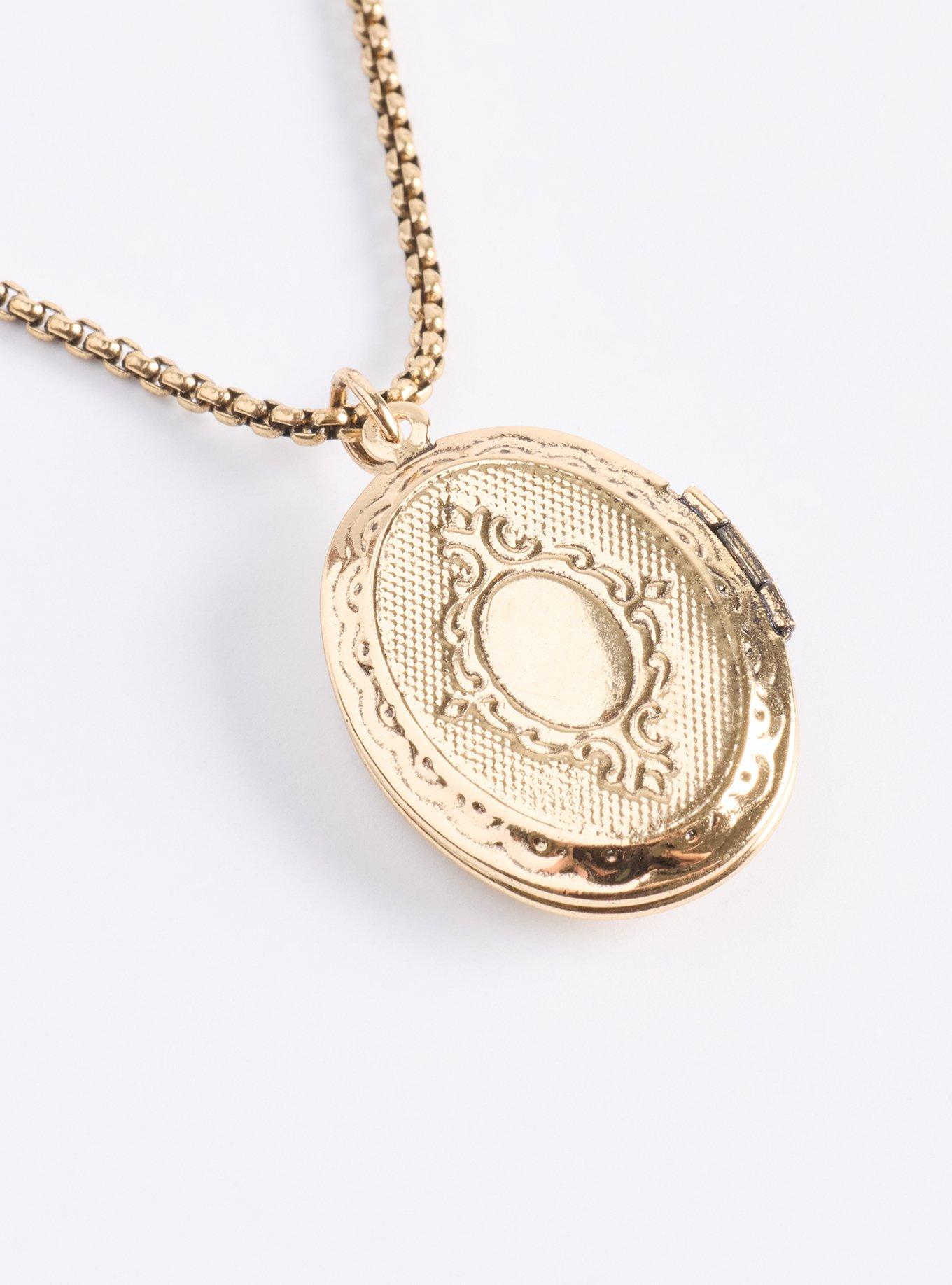 Cat Locket Necklace, , alternate