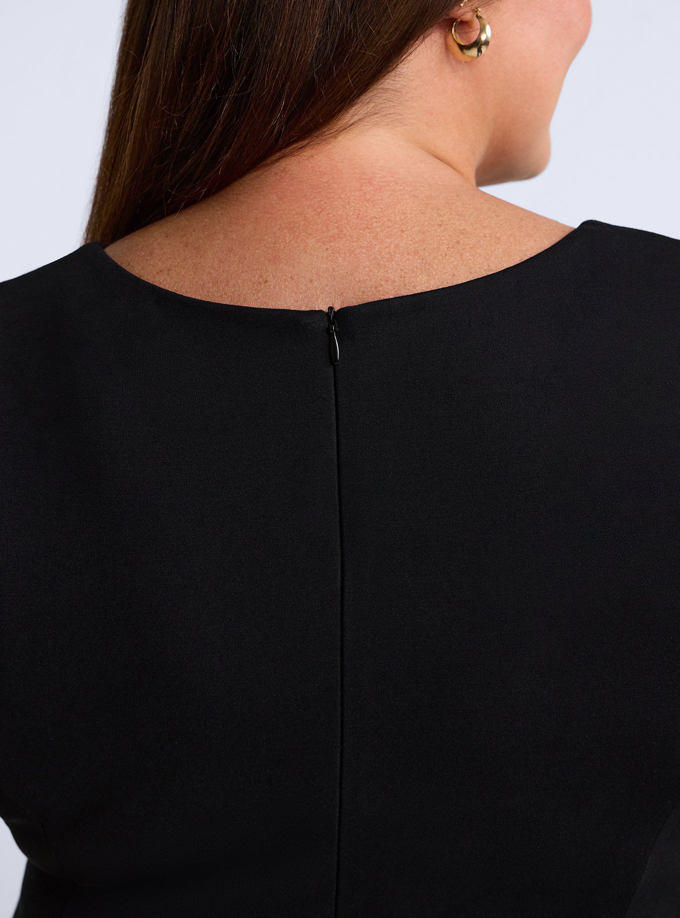 Belle Isle Bow Fit & Flare Dress, DEEP BLACK, alternate