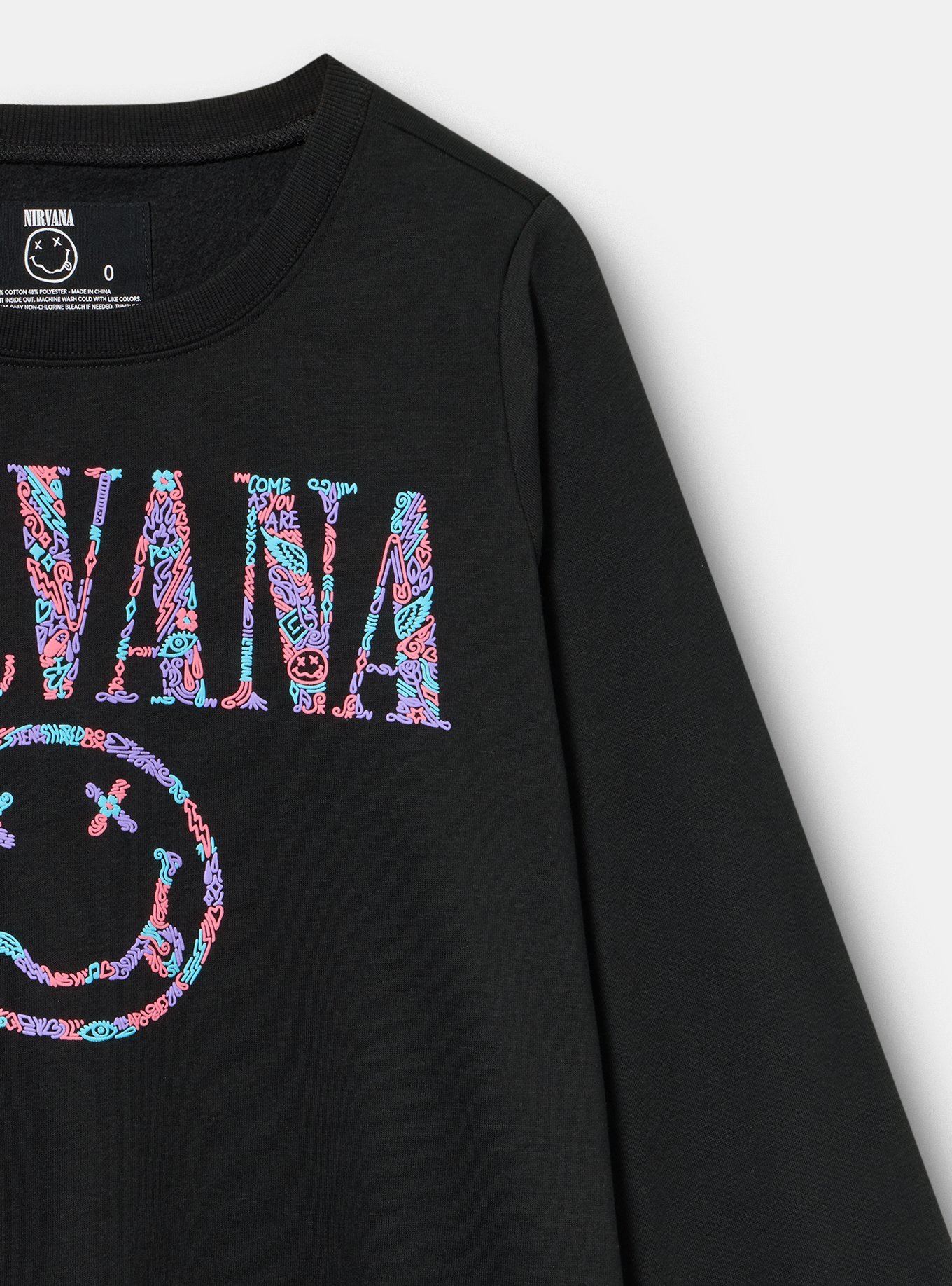 Nirvana Fleece Sweatshirt, DEEP BLACK, alternate