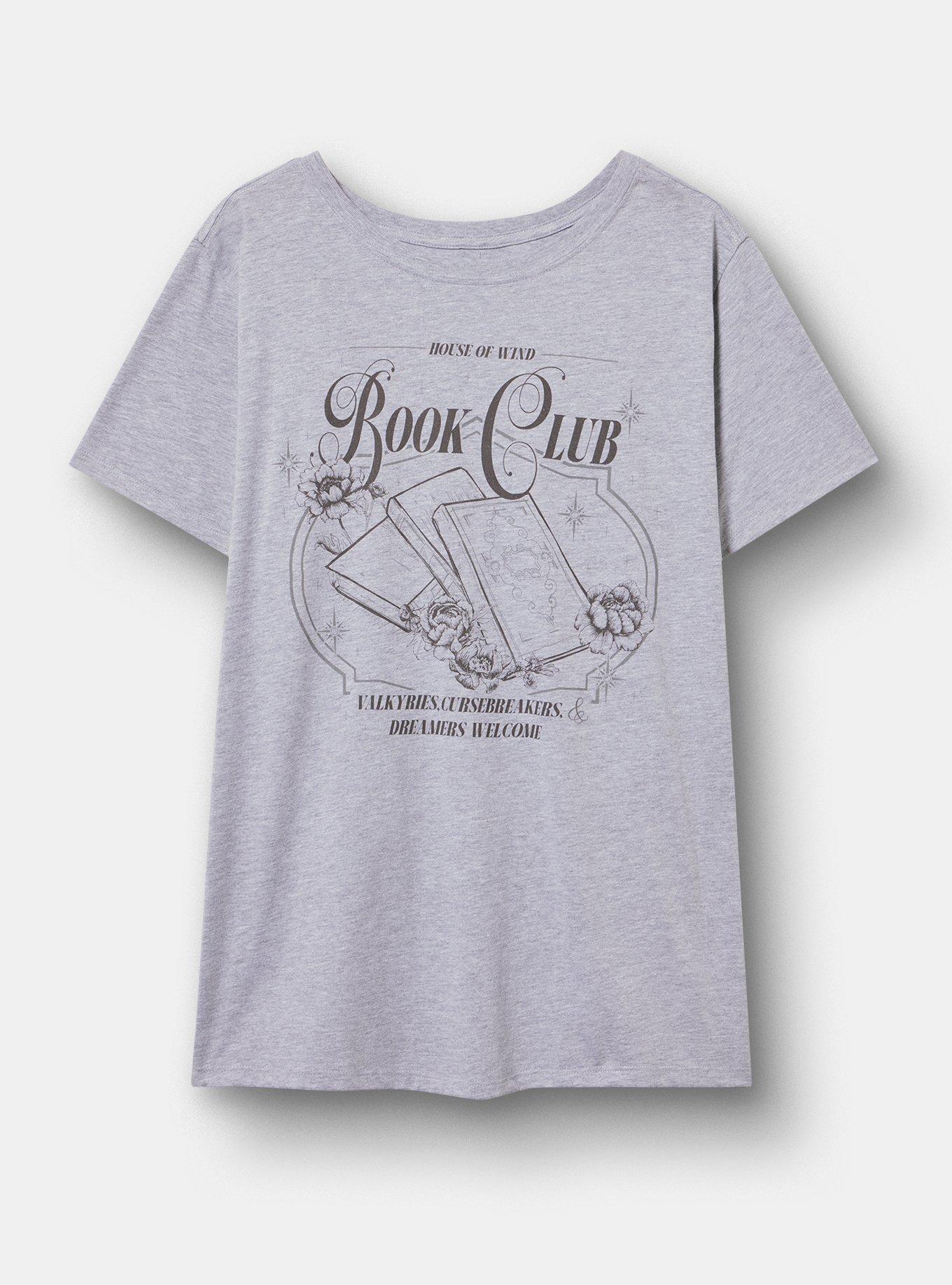 A Court of Thorns and Roses Classic Cotton Crew Tee, LIGHT HEATHER GREY, flat