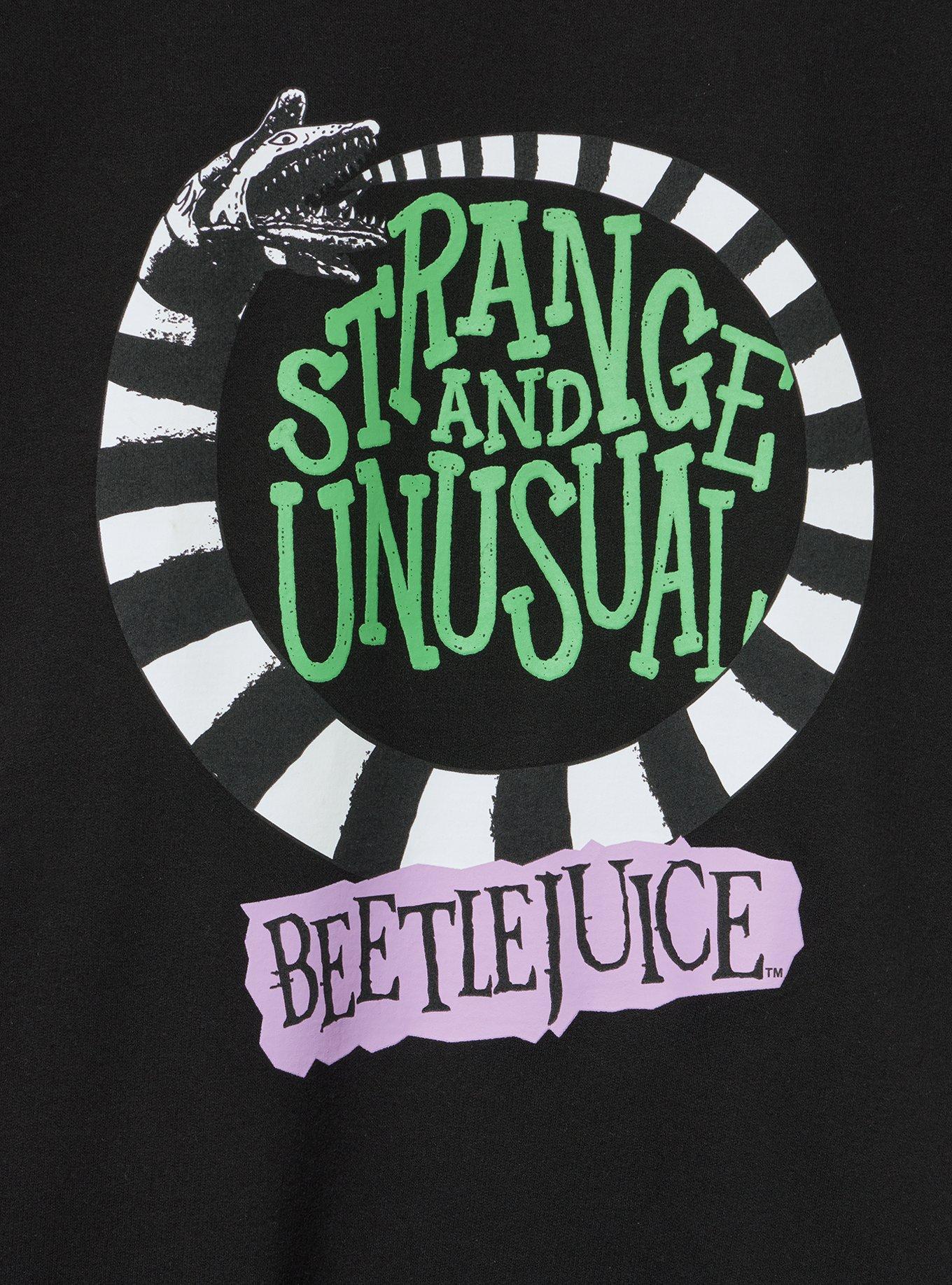 Beetlejuice Relaxed Fleece Sweatshirt, DEEP BLACK, alternate