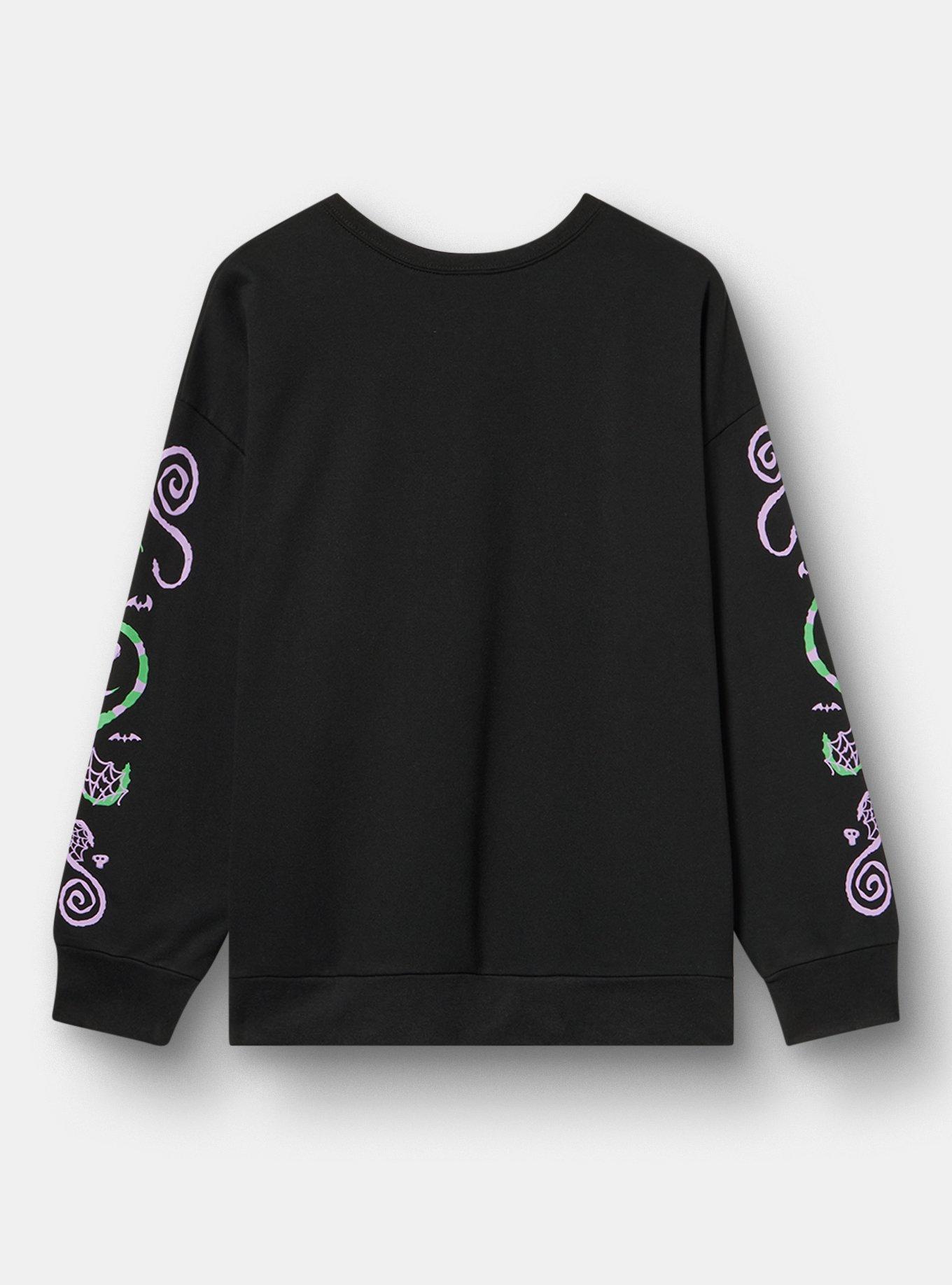 Beetlejuice Relaxed Fleece Sweatshirt, DEEP BLACK, alternate