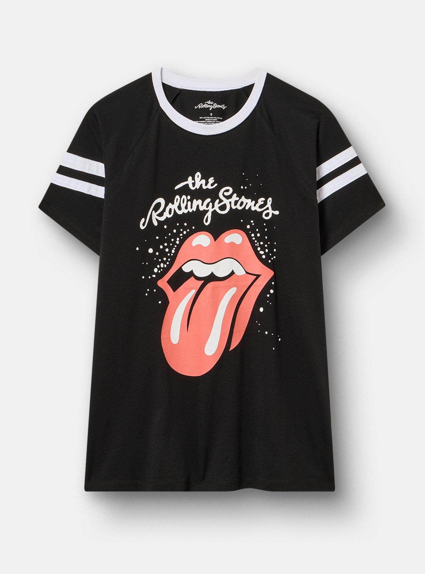 Rolling Stones Classic Varsity Tee, DEEP BLACK, hi-res