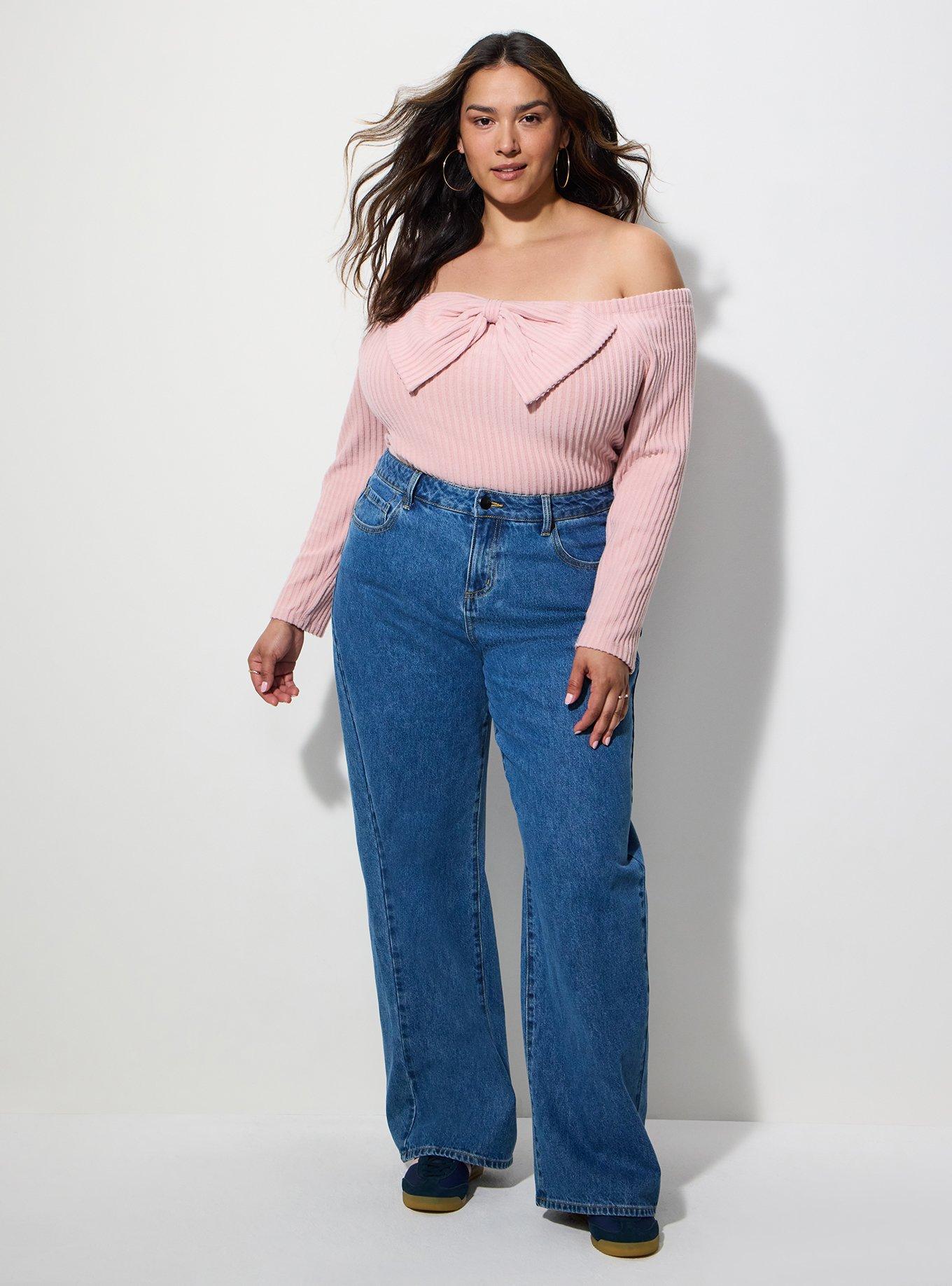 LoveSick Off Shoulder Bow Top, SILVER PINK, alternate