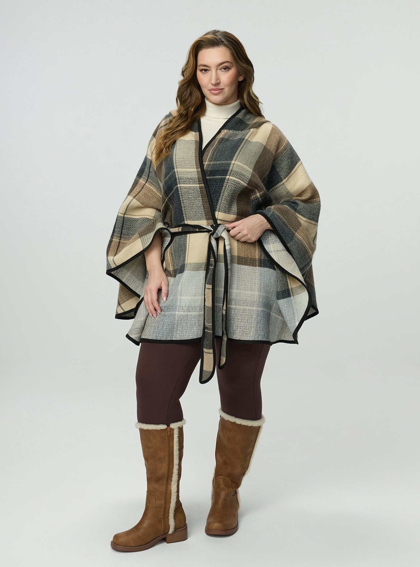 Belted Ruana, , alternate