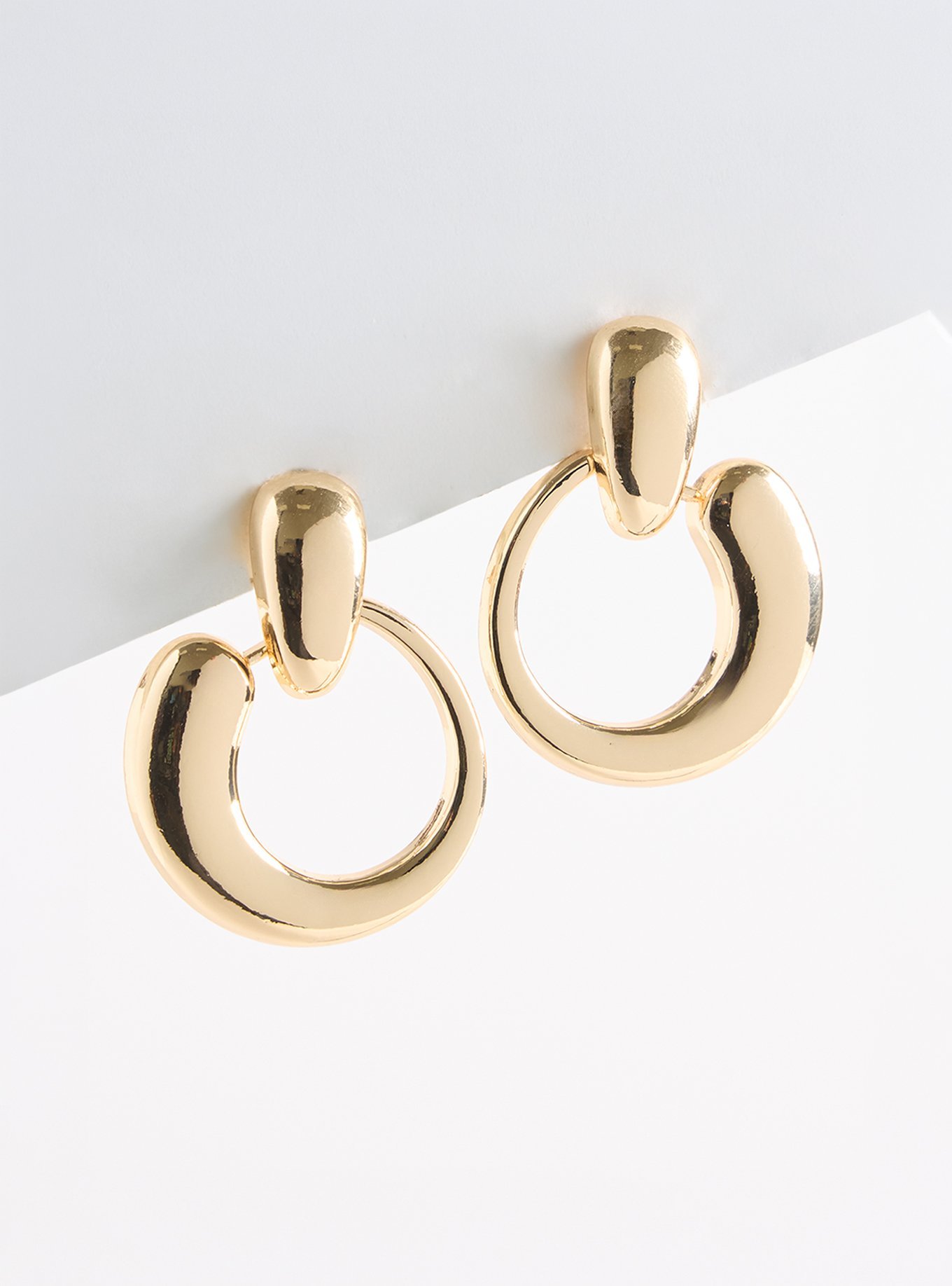 Door Knocker Earring, GOLD, hi-res