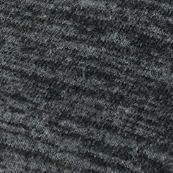 Super Soft Plush V-Neck Shirttail Tunic Sweatshirt, DEEP BLACK W/ GRAY MARL, swatch